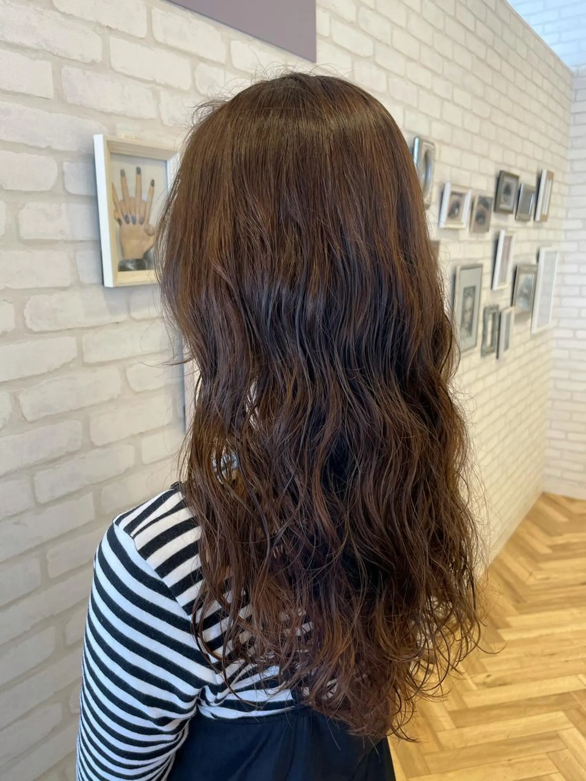 ロング パーマ 【髪質改善】 夏目結以のヘアスタイル