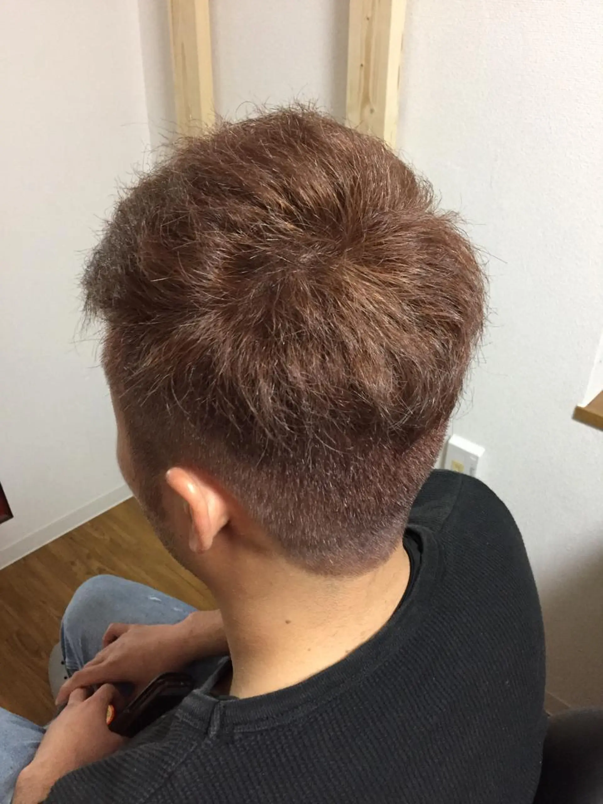 ショート カラー メンズ ブラウンカラー グレージュ じょん 。のヘアスタイル