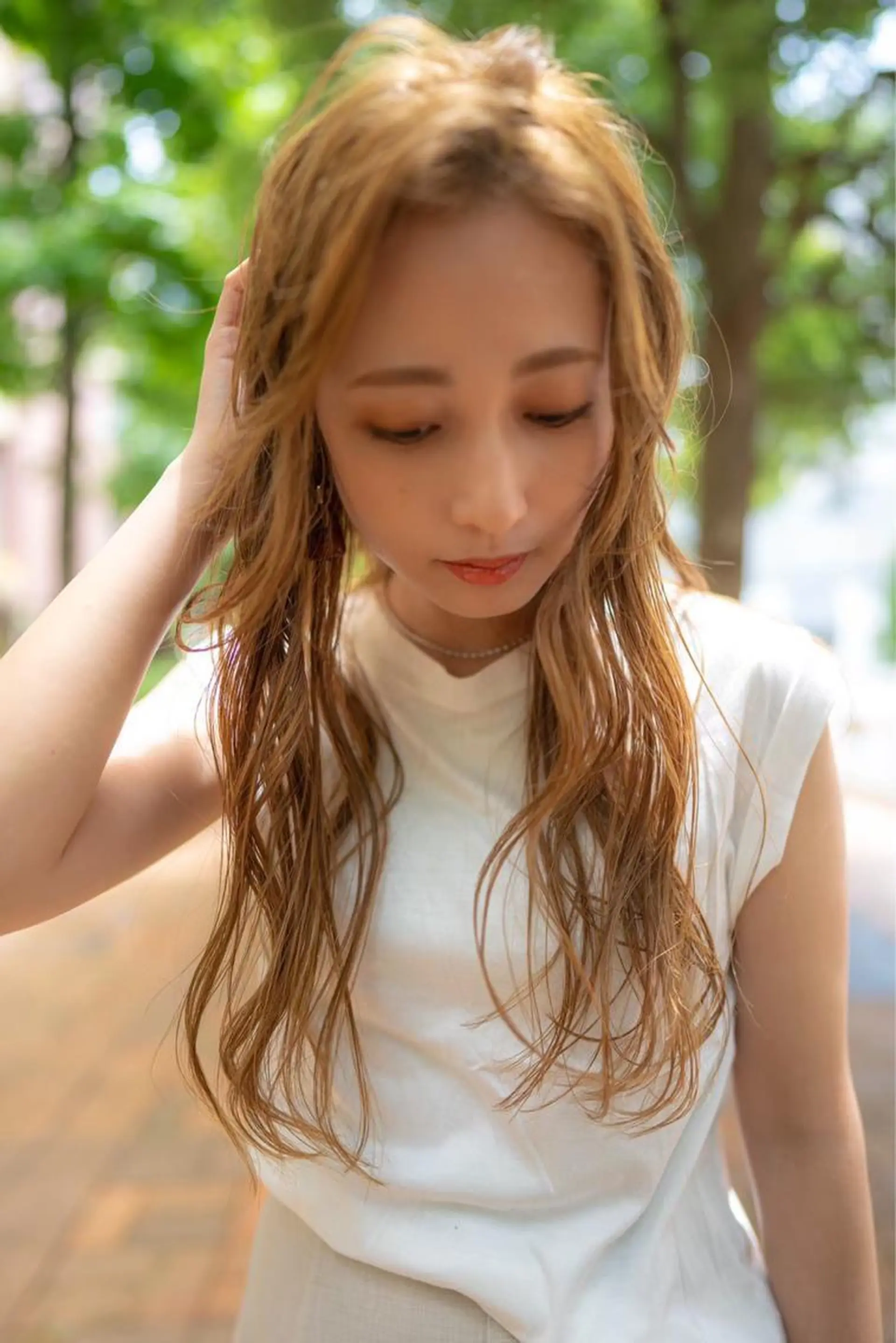 セミロング カラー Anthurium 吹田💐のヘアスタイル