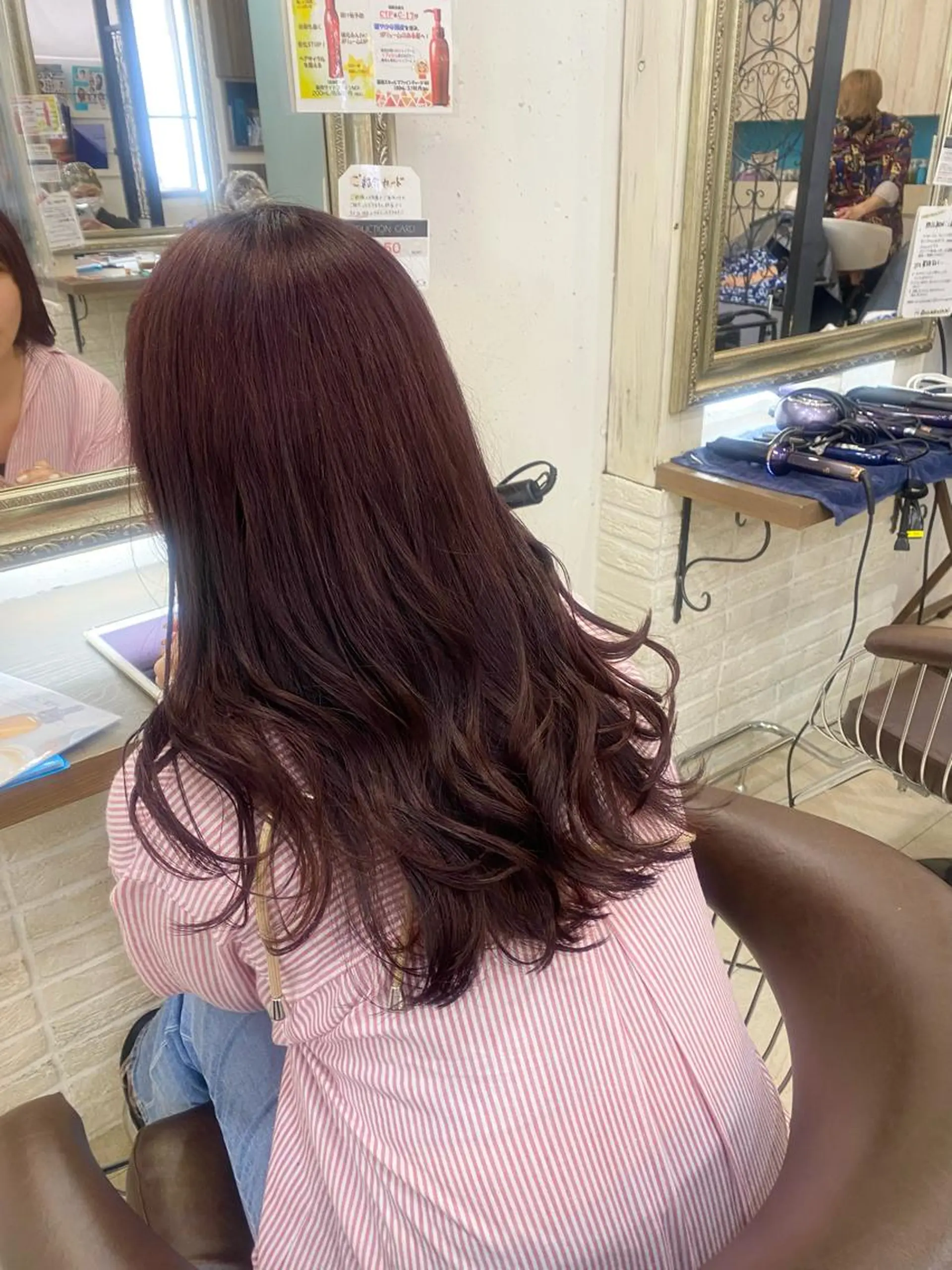 セミロング カラー パーマ ヘアアレンジ 立川🤍韓国ヘア/ レイヤー🇰🇷🖤のヘアスタイル