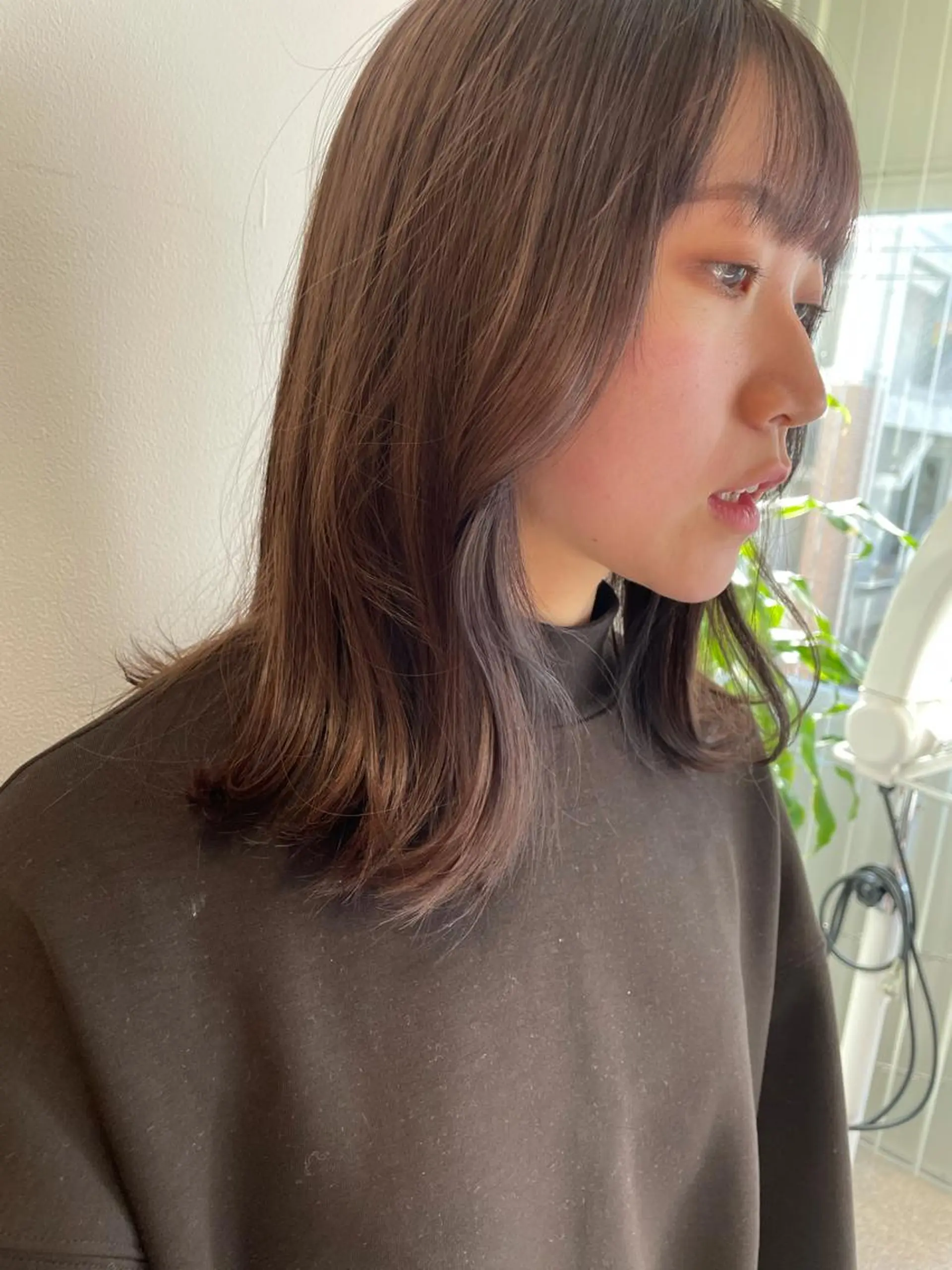 ミディアム 似合わせカット 迫留由弥のヘアスタイル