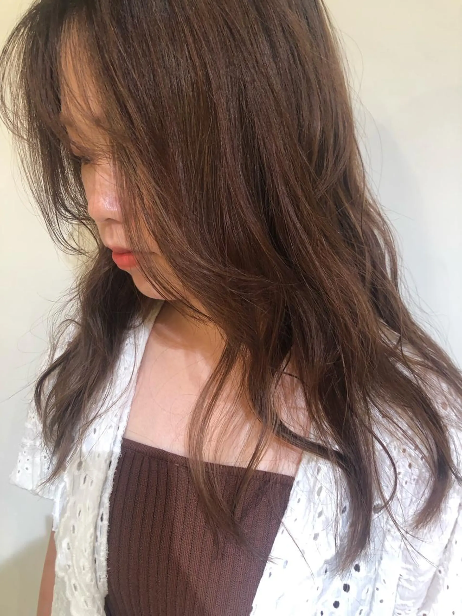 カラー ブリーチカラー🎀 韓国風/寺門美優のヘアスタイル