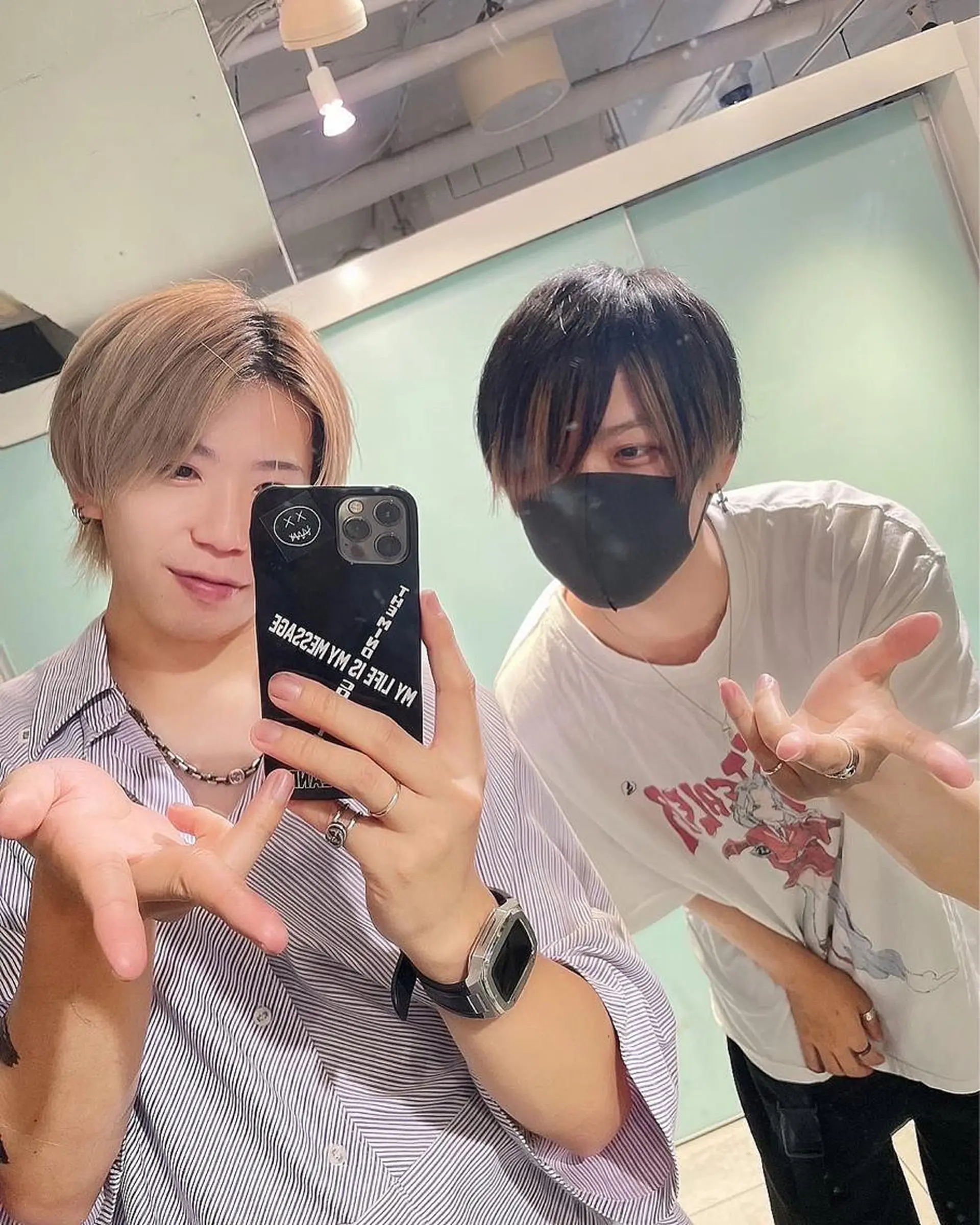 カラー メンズ カット ヘアカラー 韓国カラーエクステ 👑代表渡部雅己👑のヘアスタイル