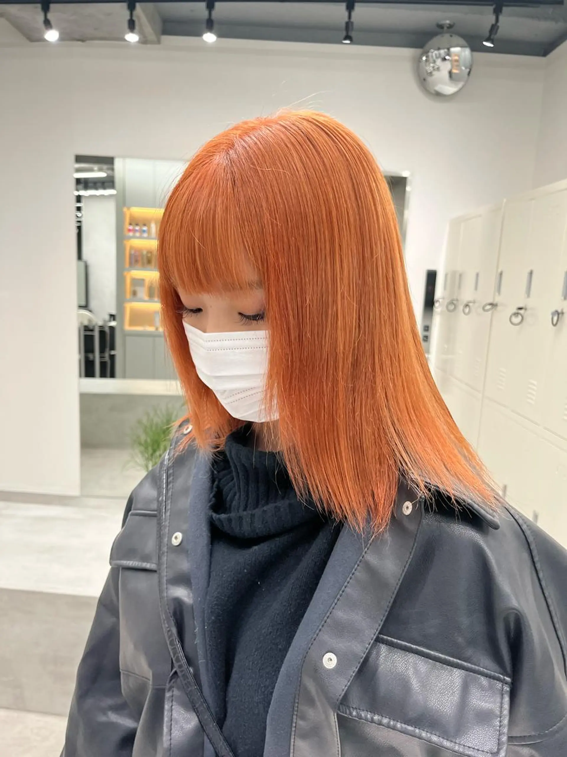 カラー ブリーチ オレンジ dot .tokyo color所属・中村 彩夏のヘアスタイル