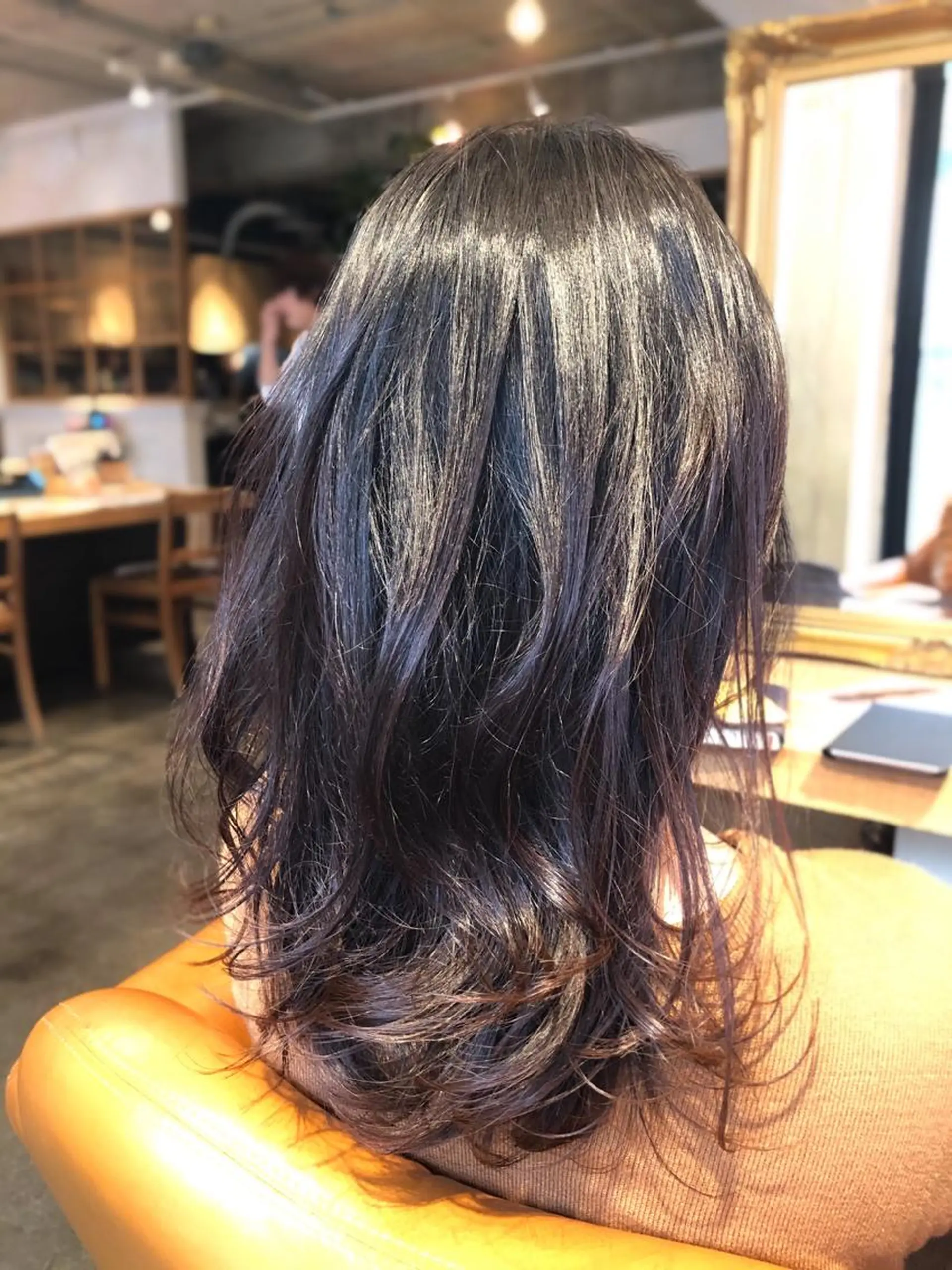 セミロング カット 縮毛矯正 トリートメント 韓国風カット/ 髪質改善 黒崎のヘアスタイル