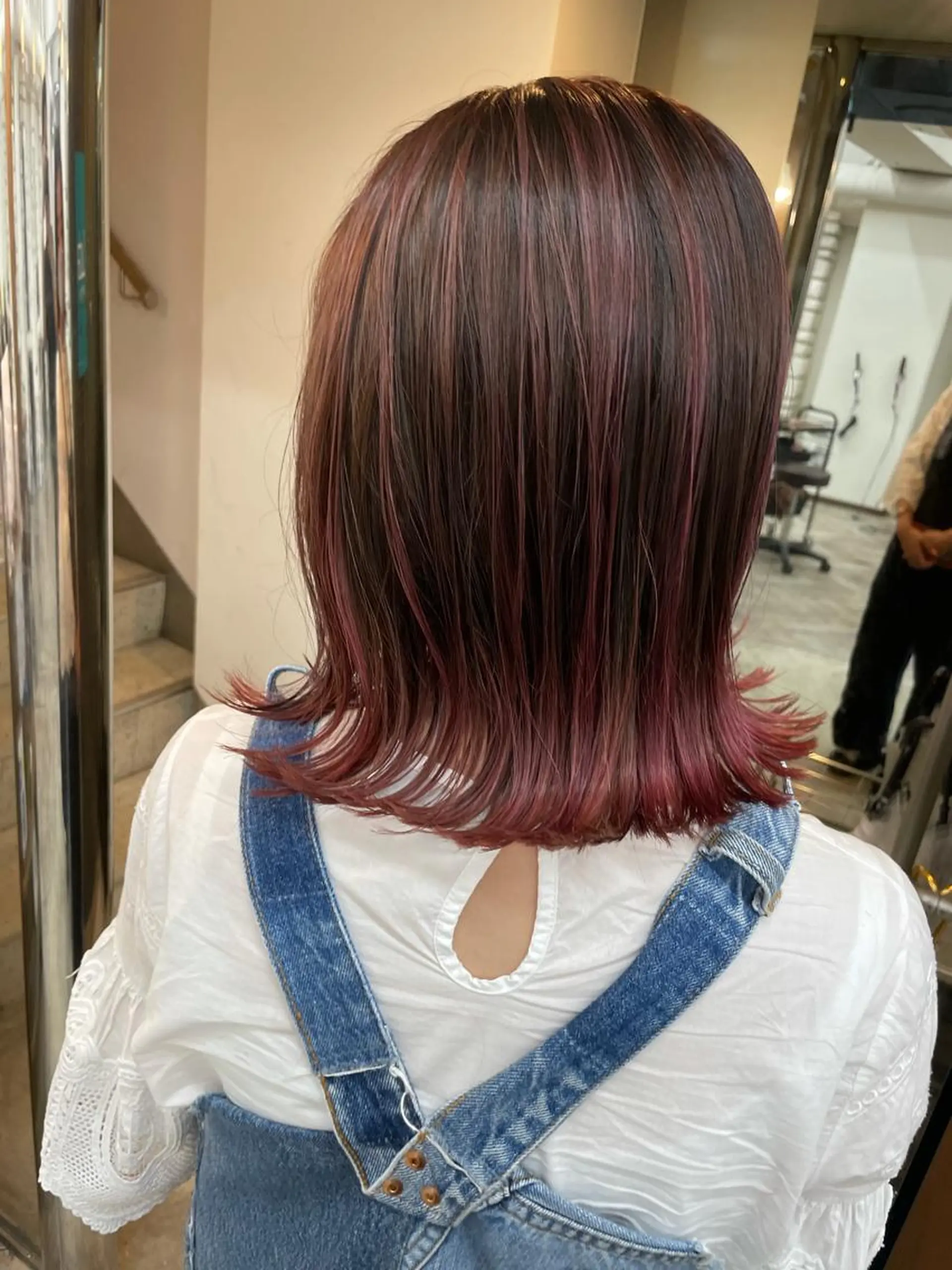 セミロング Sherry大国町所属・髪質改善×縮毛矯正 ×艶カラーNAOのヘアスタイル