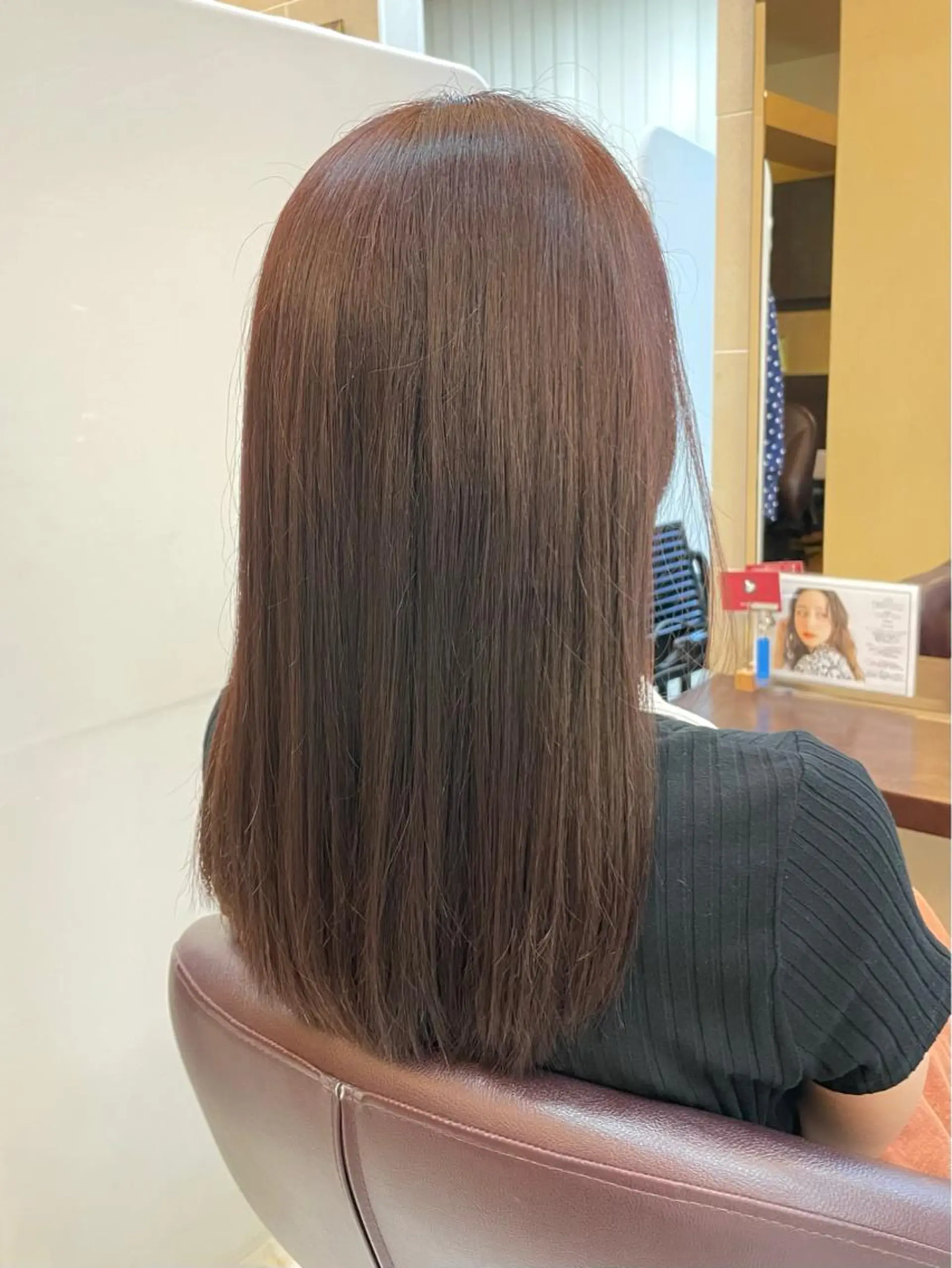 ロング カット 縮毛矯正 新籾 尚哉のヘアスタイル