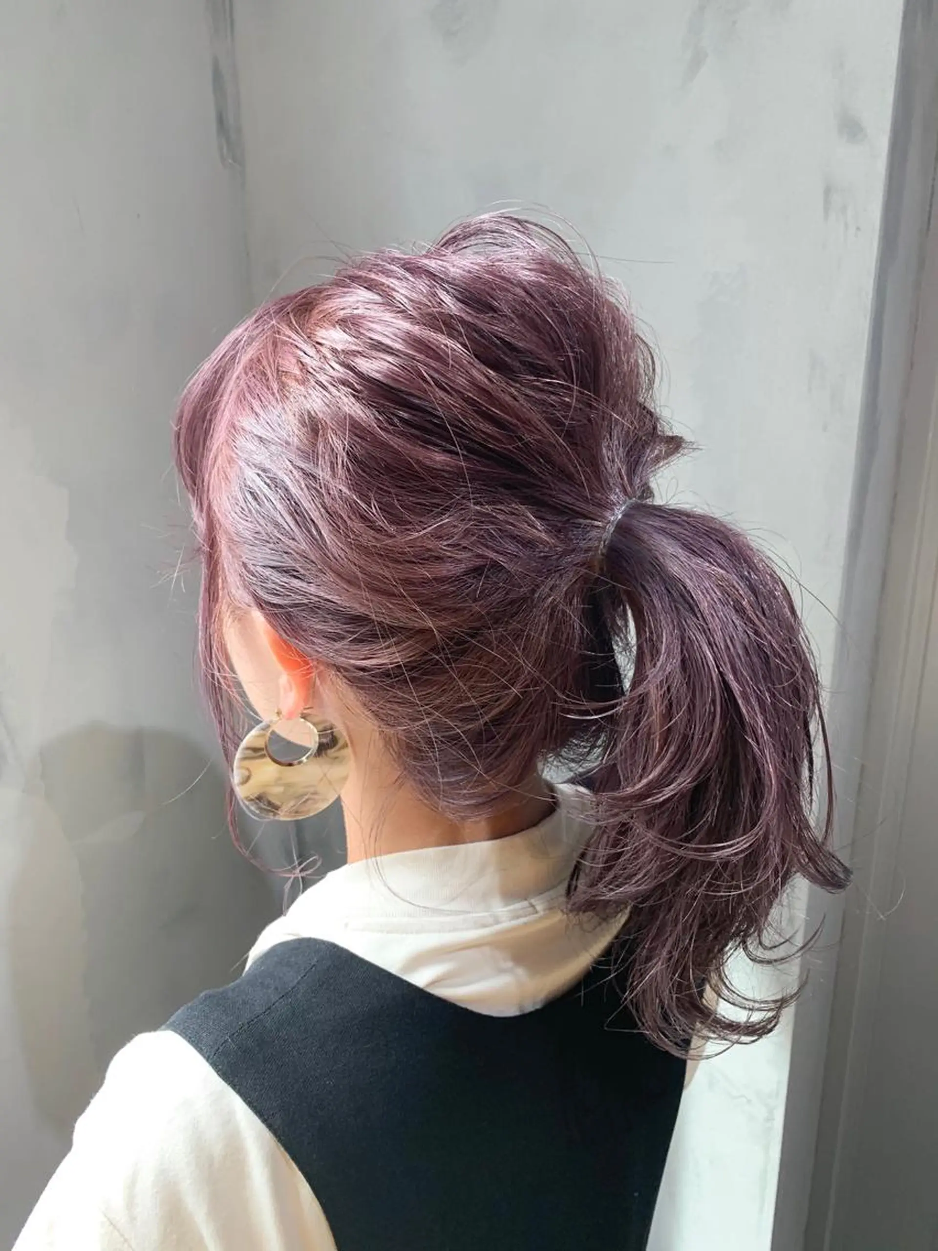 ロング カラー ヘアアレンジ ラベンダーカラー ピンクカラー ピンクラベンダー ヘアカラー トリートメント レイヤー/髪質改善/ ブリーチ/コタケのヘアスタイル