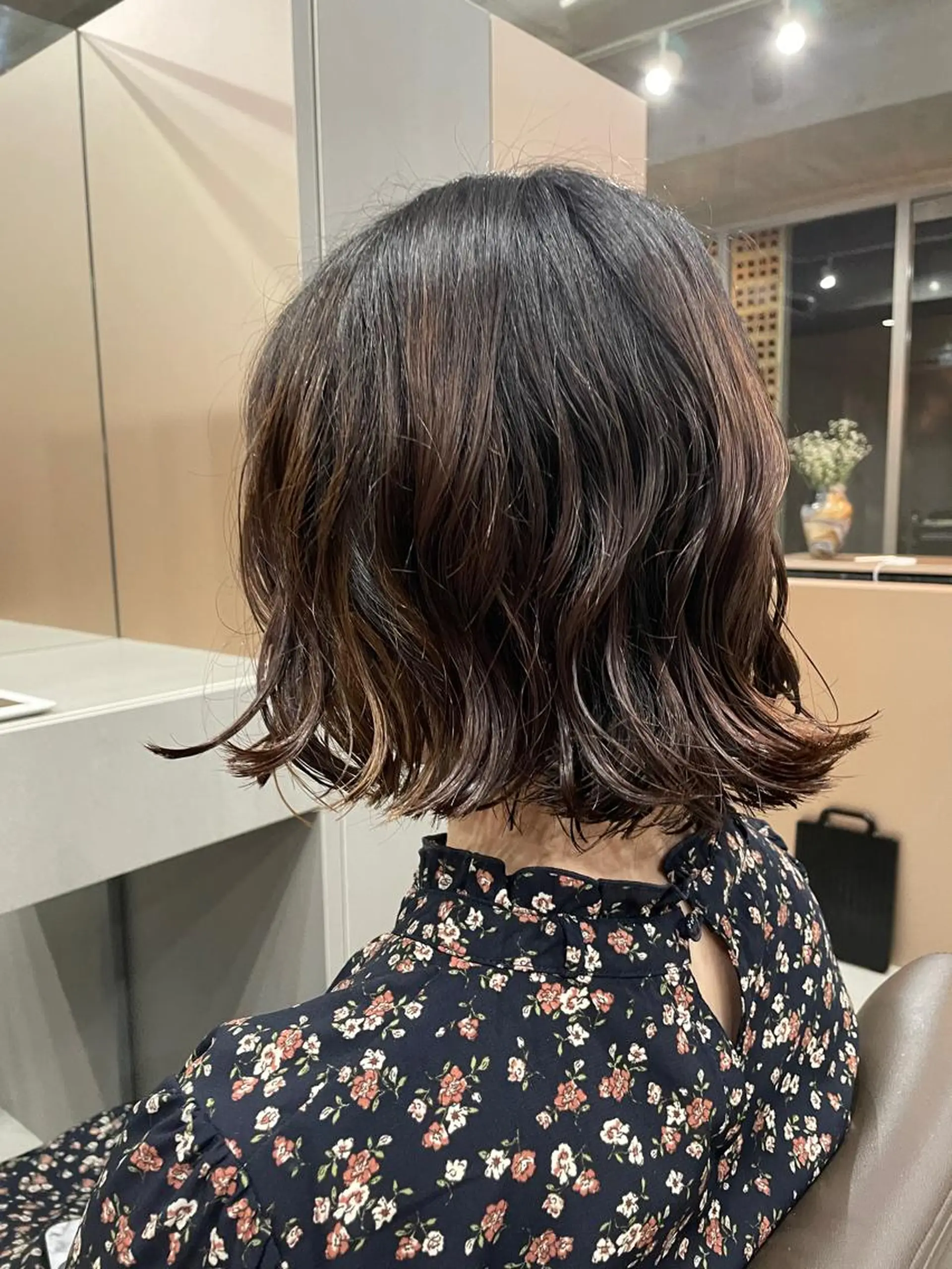 ミディアム カラー パーマ 吉田一輝 外国人パーマのヘアスタイル