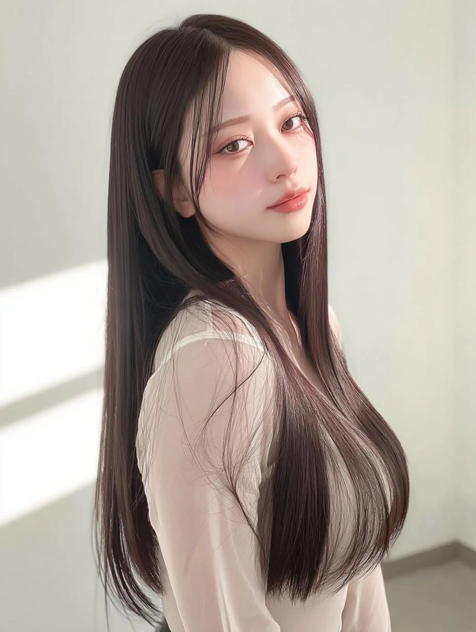 ロング 縮毛矯正 酸性ストレート/ 髪質改善/イソヤトモのヘアスタイル