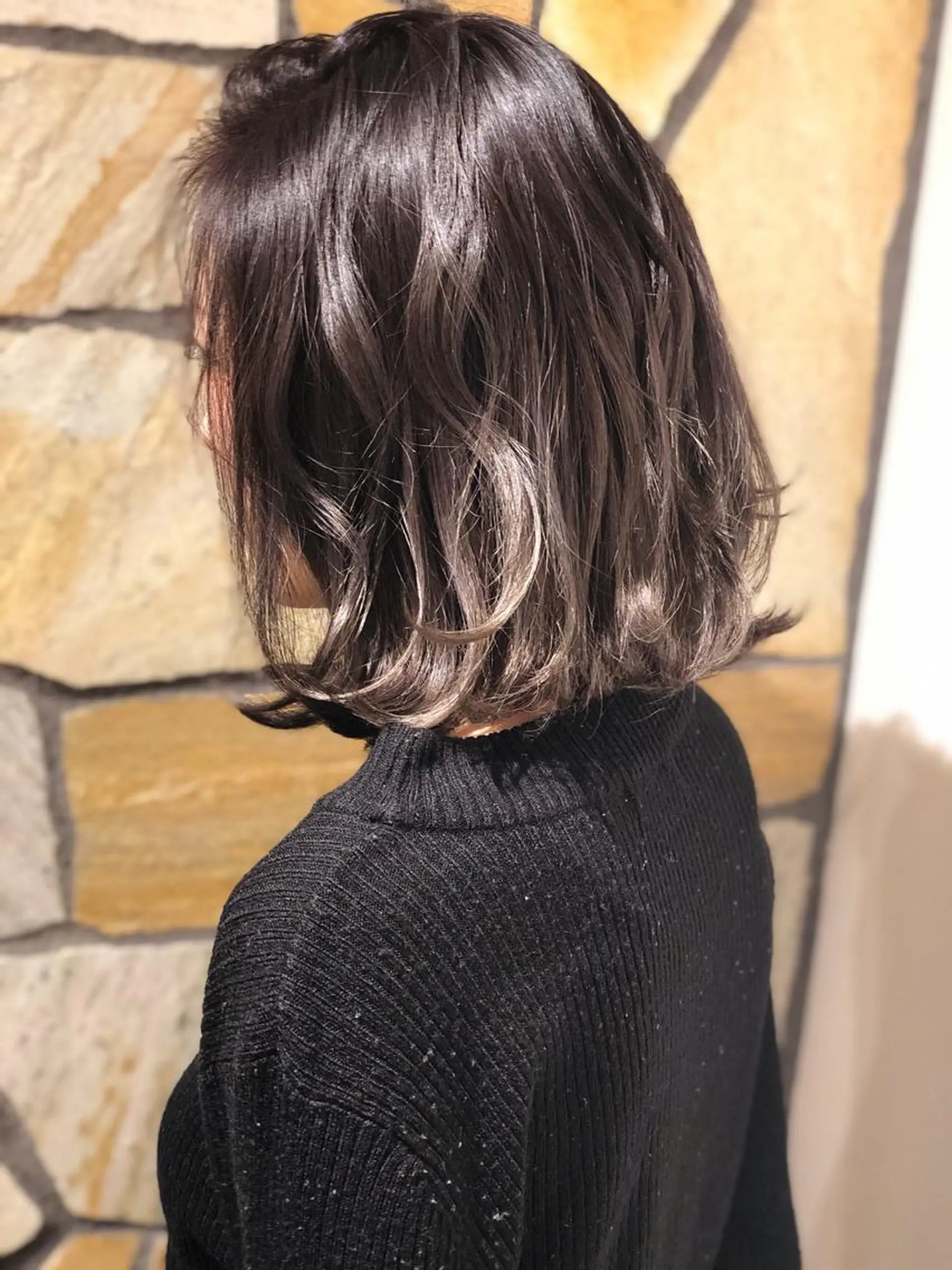 ミディアム カラー 透明感カラー ダブルカラー ハイライトカラー ハイライト ✨三澤 舜✨のヘアスタイル