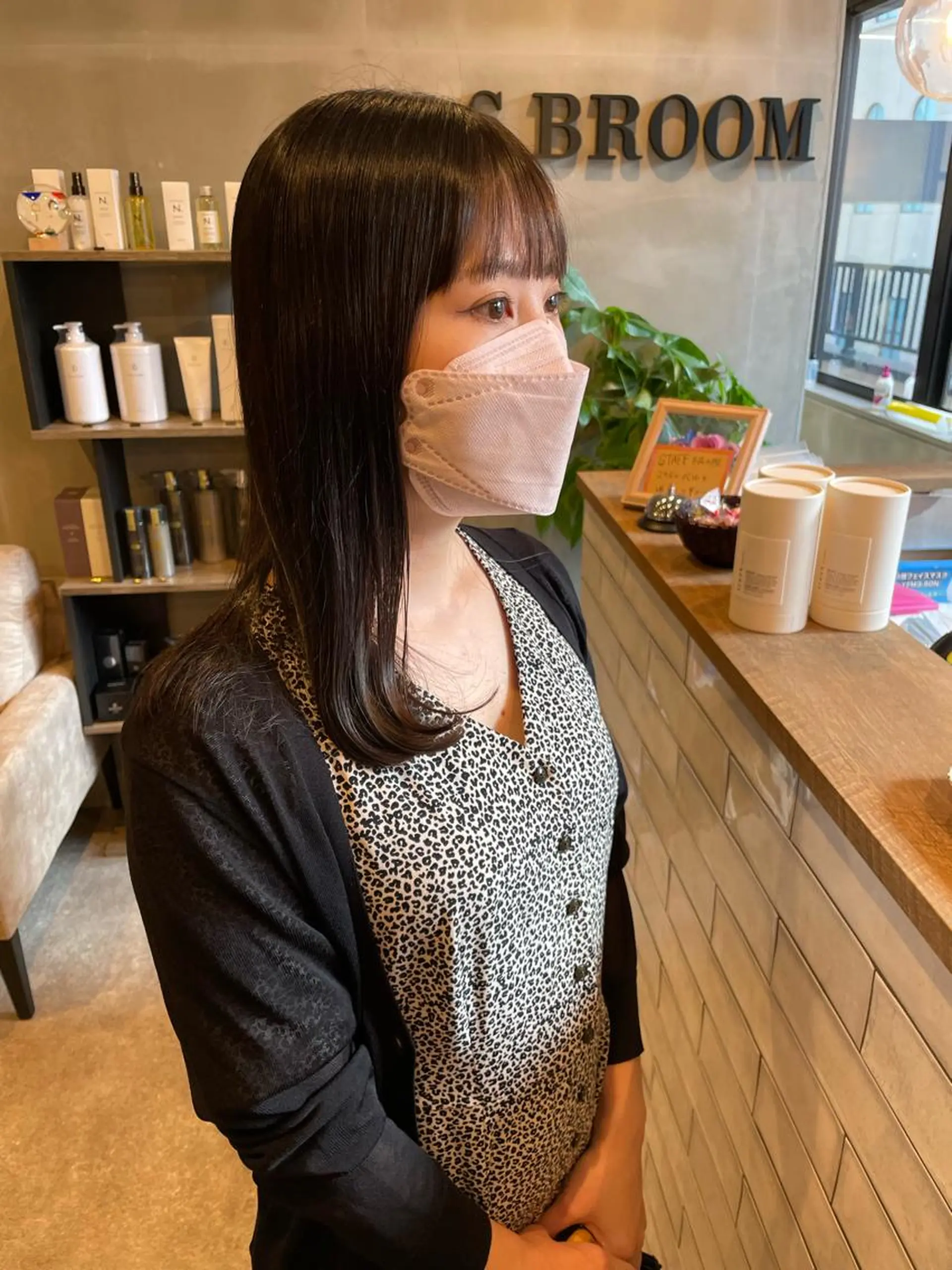 ミディアム S.BROOM なんばTAKUYAのヘアスタイル