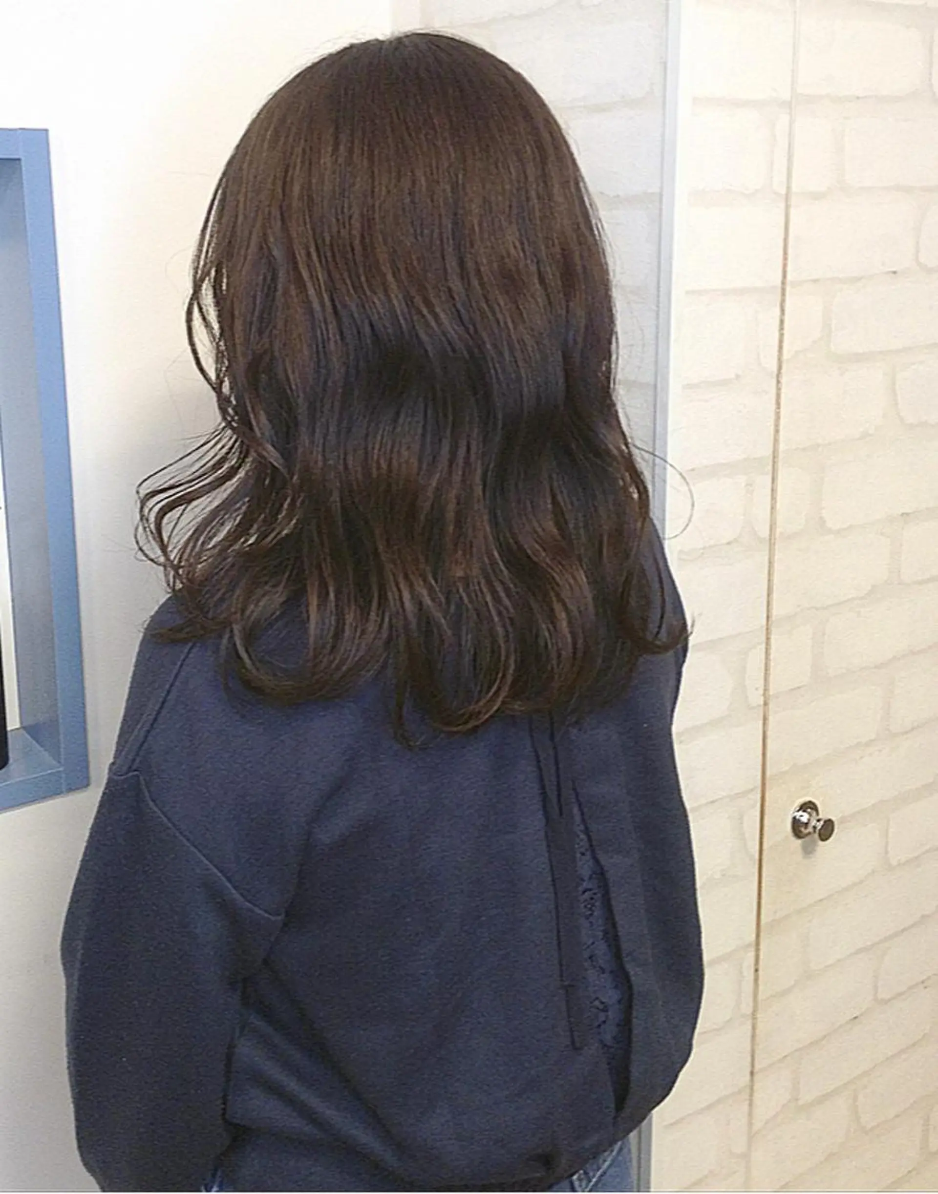 ミディアム カット ヘアカラー 韓国ヘア🇰🇷 YURIYAのヘアスタイル