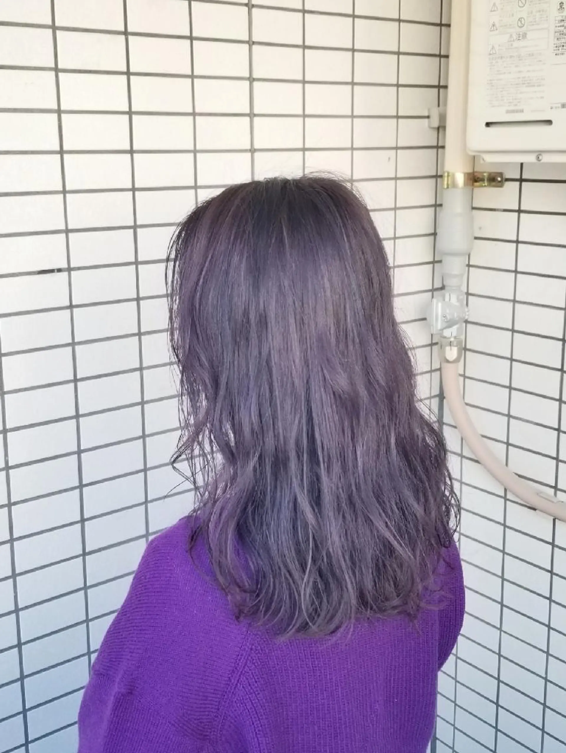 ミディアム カラー ブリーチ ラベンダーカラー カット ヘアカラー トリートメント 🌿赤み消し/ 艶カラー落合　優🌿のヘアスタイル