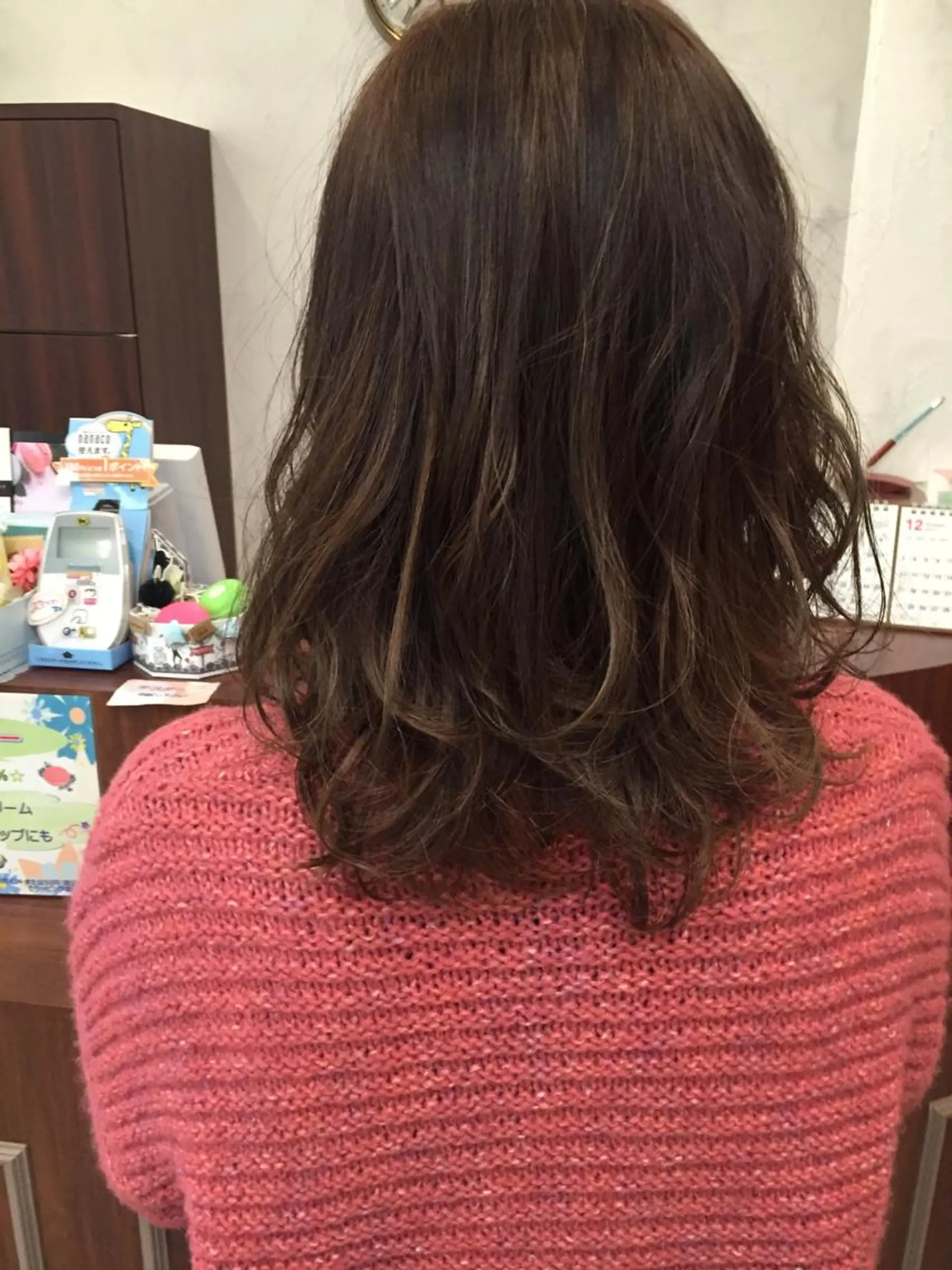 ミディアム ハイライト カット ヘアカラー トリートメント ヘッドスパ 所渉/韓国レイヤー /ウルフカットのヘアスタイル