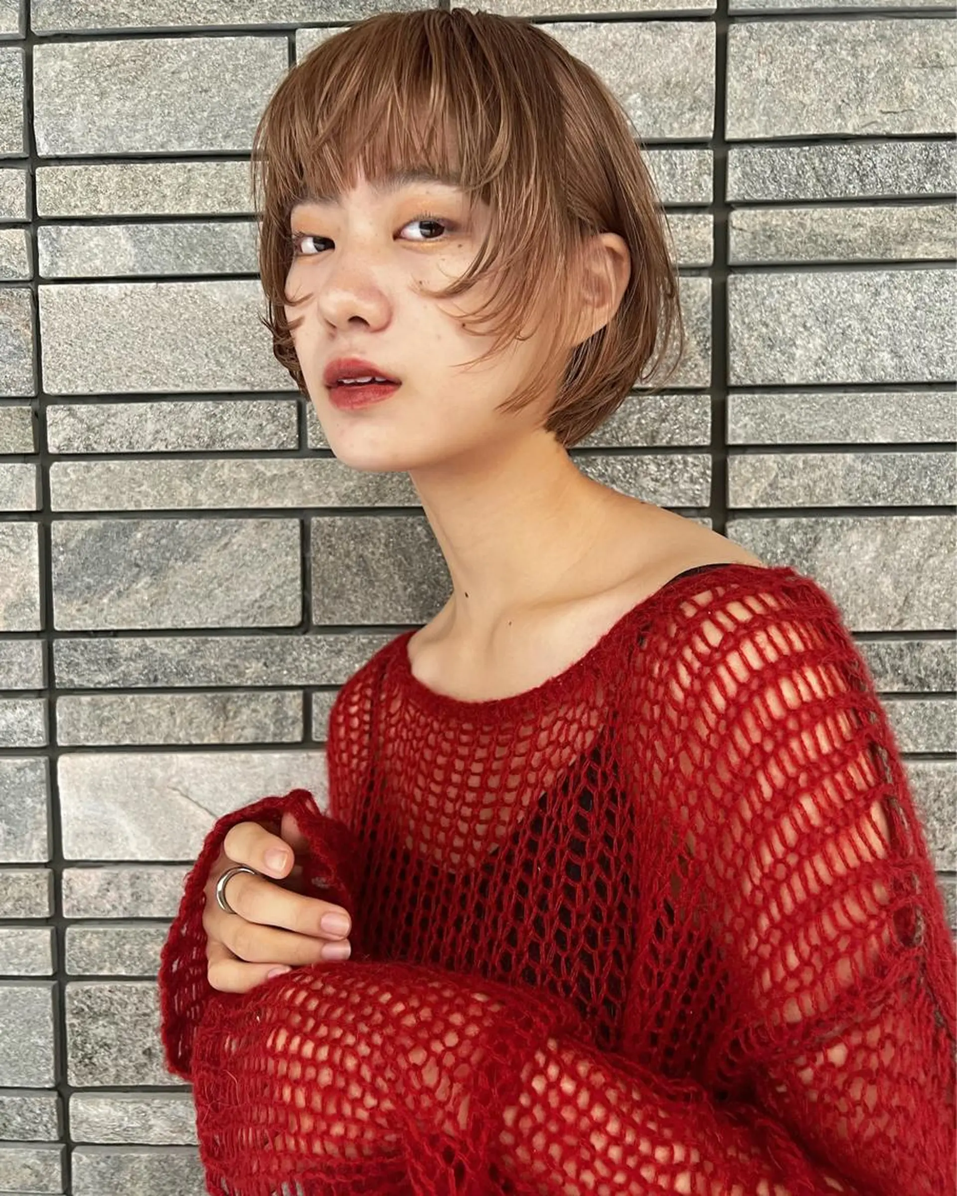 ショート カラー カット 圧倒的デザイン力 店長🎨RENAのヘアスタイル