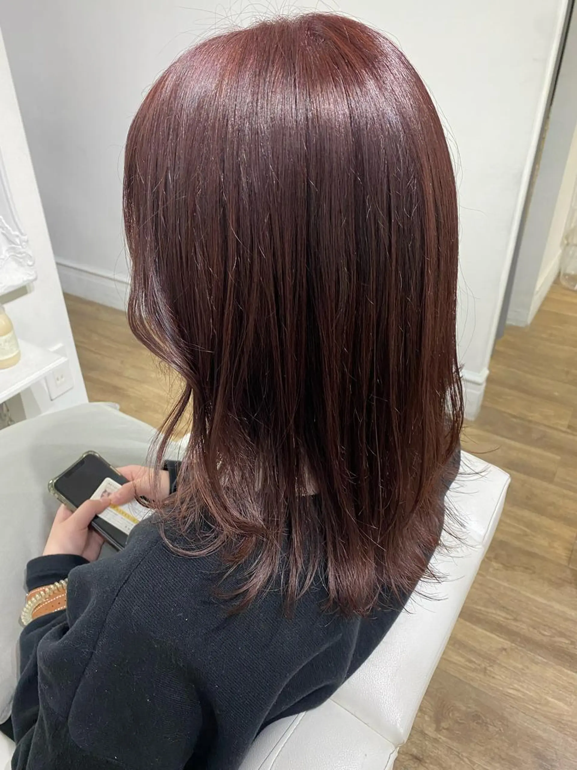 ミディアム カラー 韓国×髪質改善カラー 💎hinaのヘアスタイル