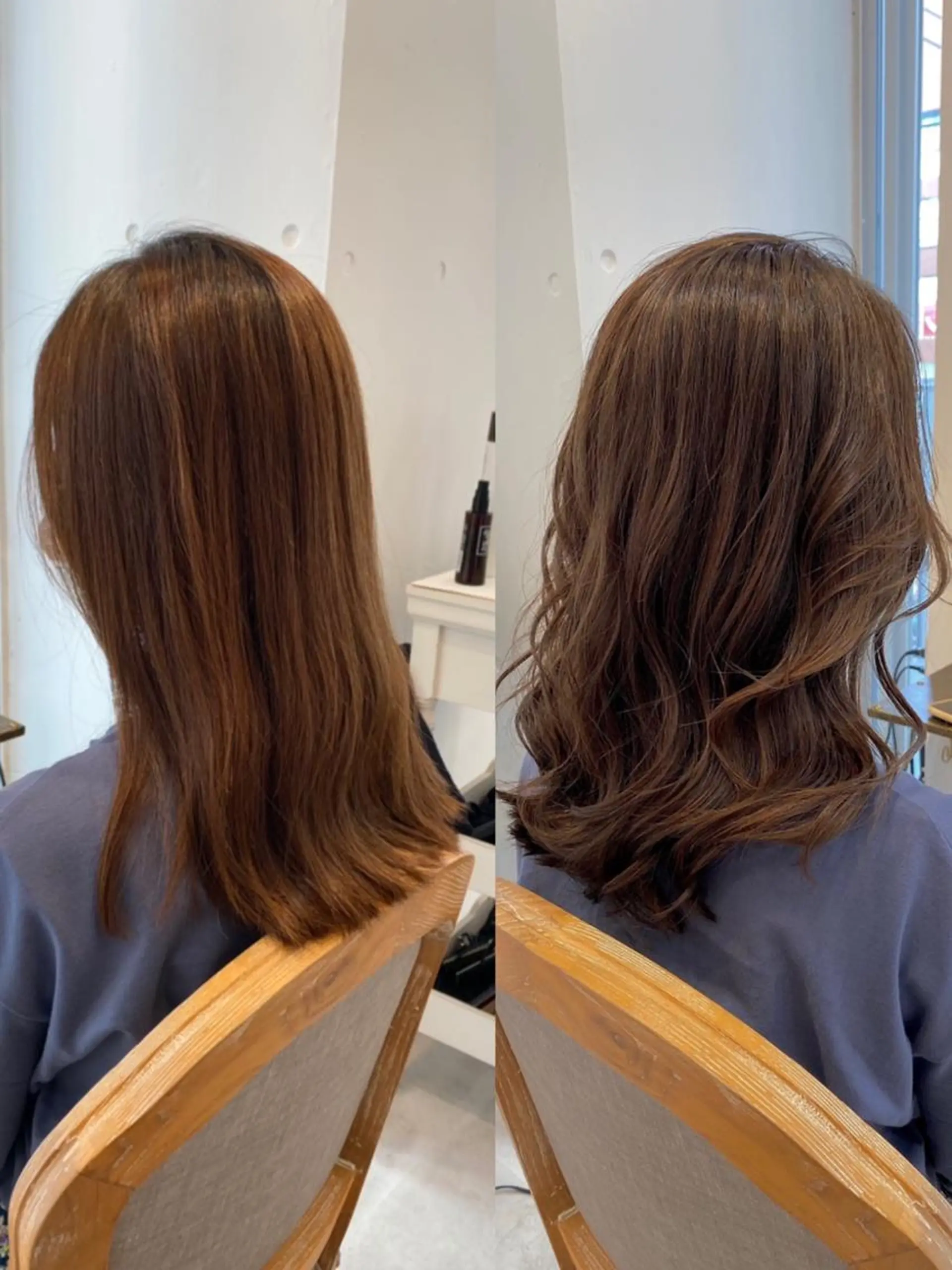 ミディアム カラー モテ前髪 タゴメ シンヤのヘアスタイル