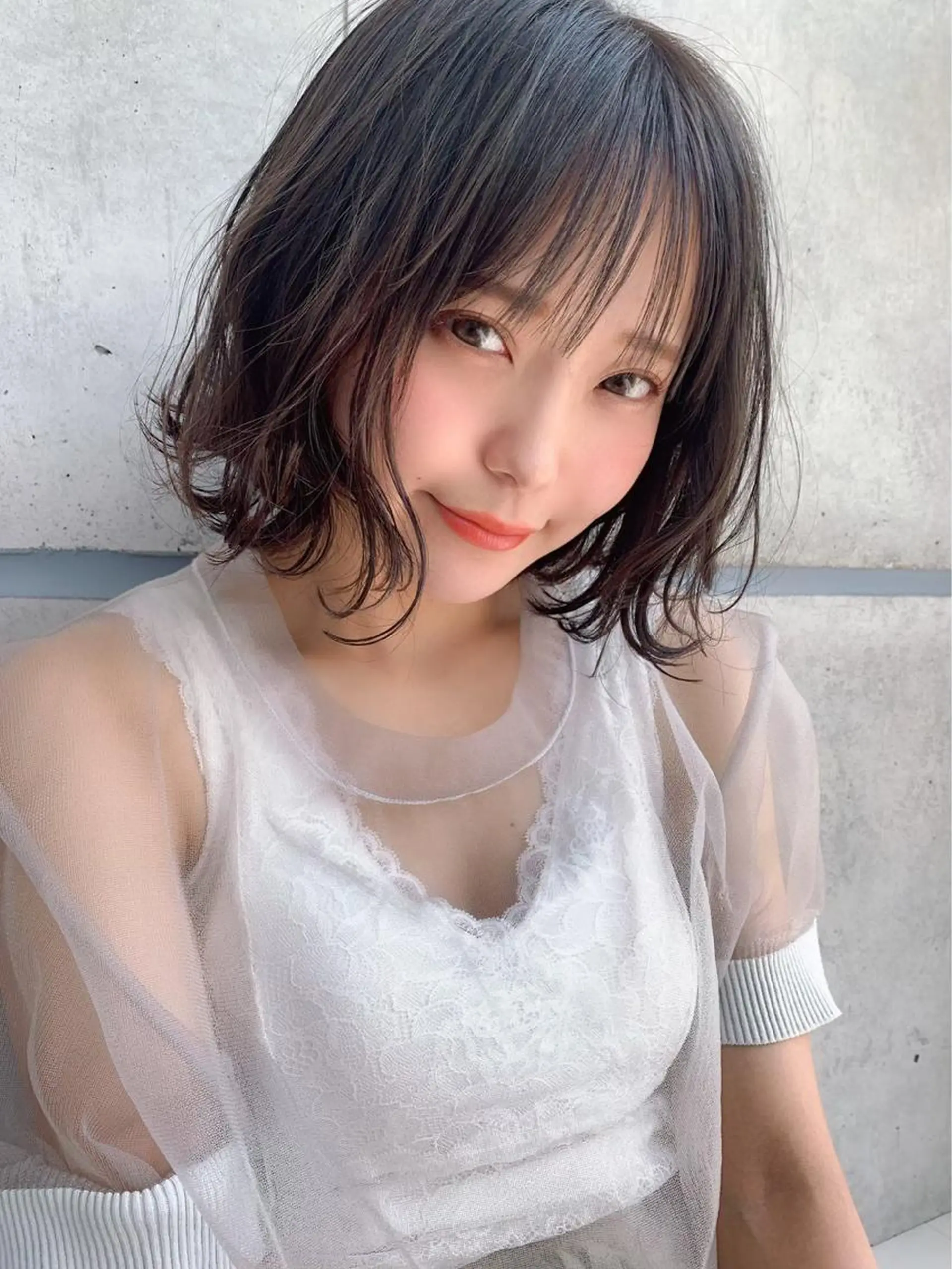 ミディアム カラー ヘアアレンジ 💖韓国ヘアの匠 💖TAKUMI💖のヘアスタイル