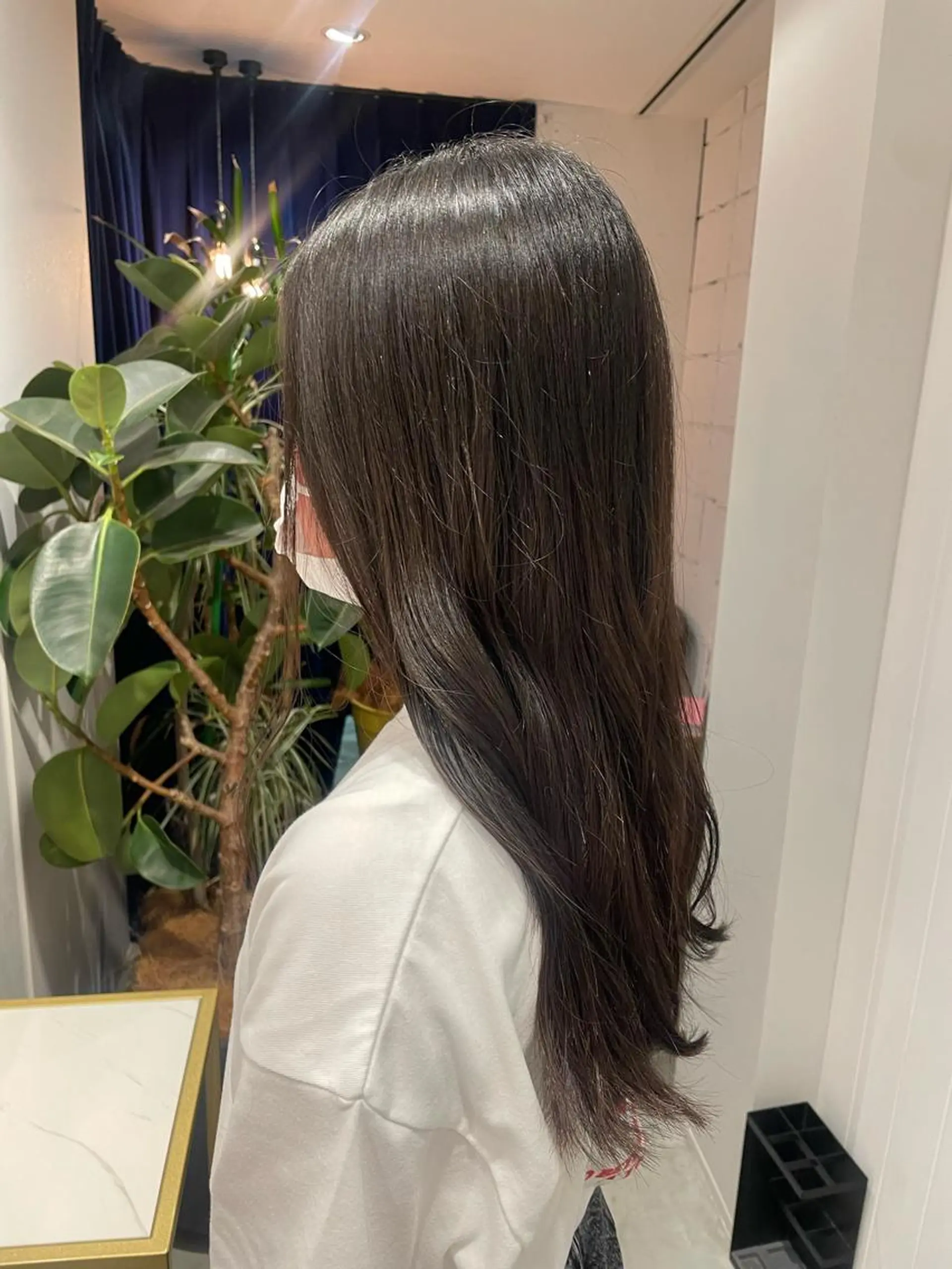 ロング パーマ ストレートパーマ レイヤー♡ 石川優奈のヘアスタイル