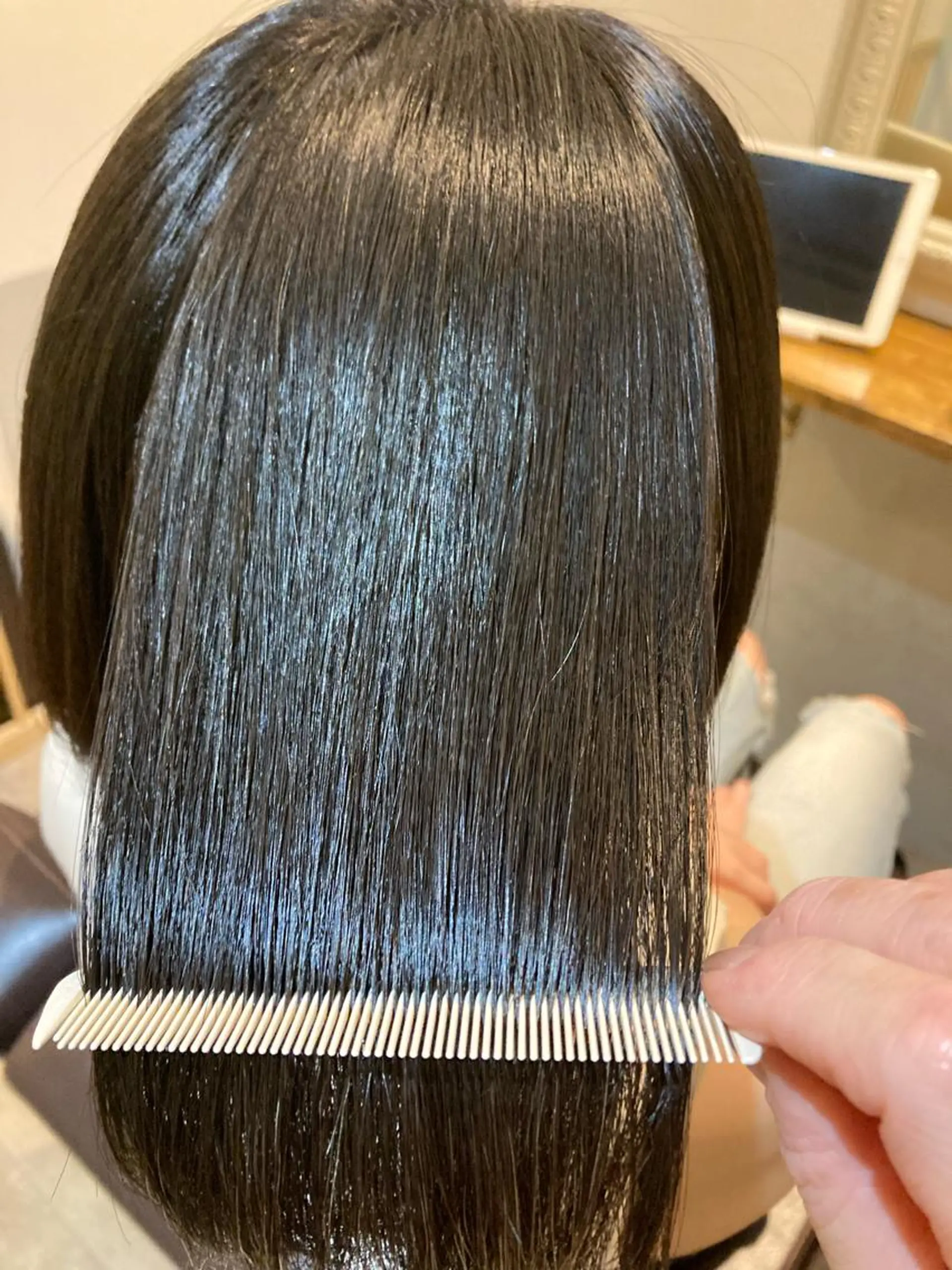 ミディアム 縮毛矯正 カット 縮毛矯正 O maikoのヘアスタイル