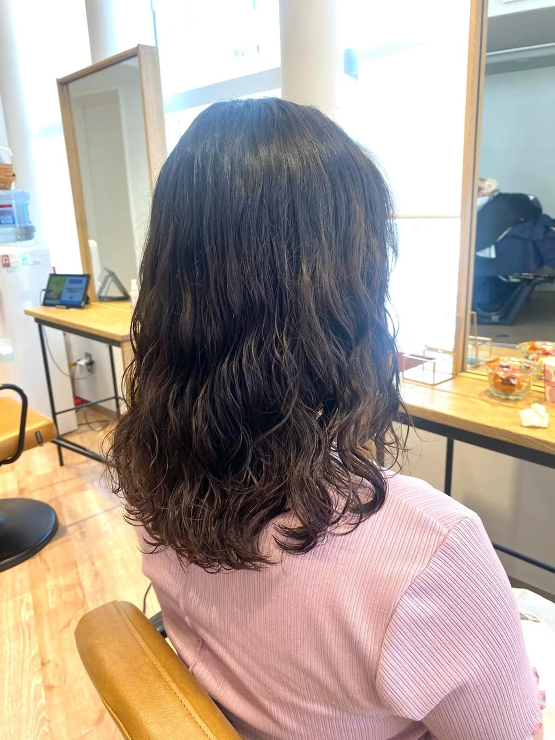 ミディアム パーマ ミディアムパーマ デジタルパーマ ❤️パーマ美容師✂︎ 井口美緒のヘアスタイル