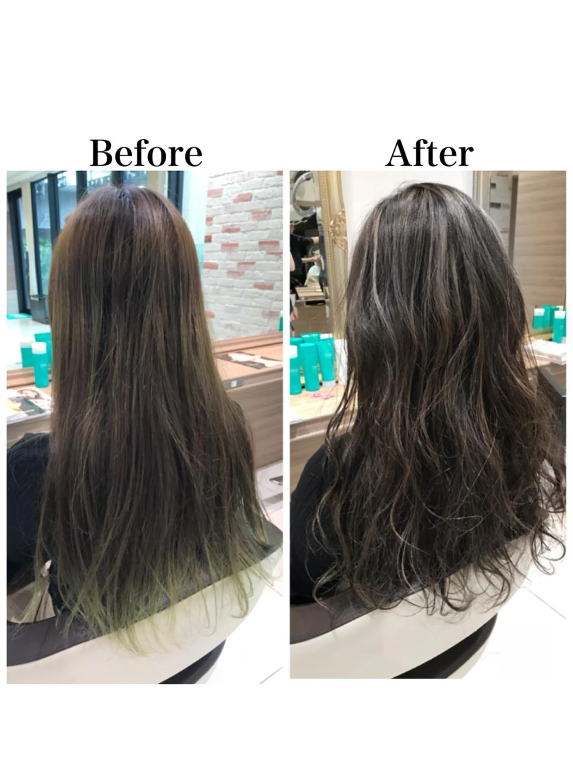 ロング ハイライト ヘアカラー 新宿 木下拓哉のヘアスタイル