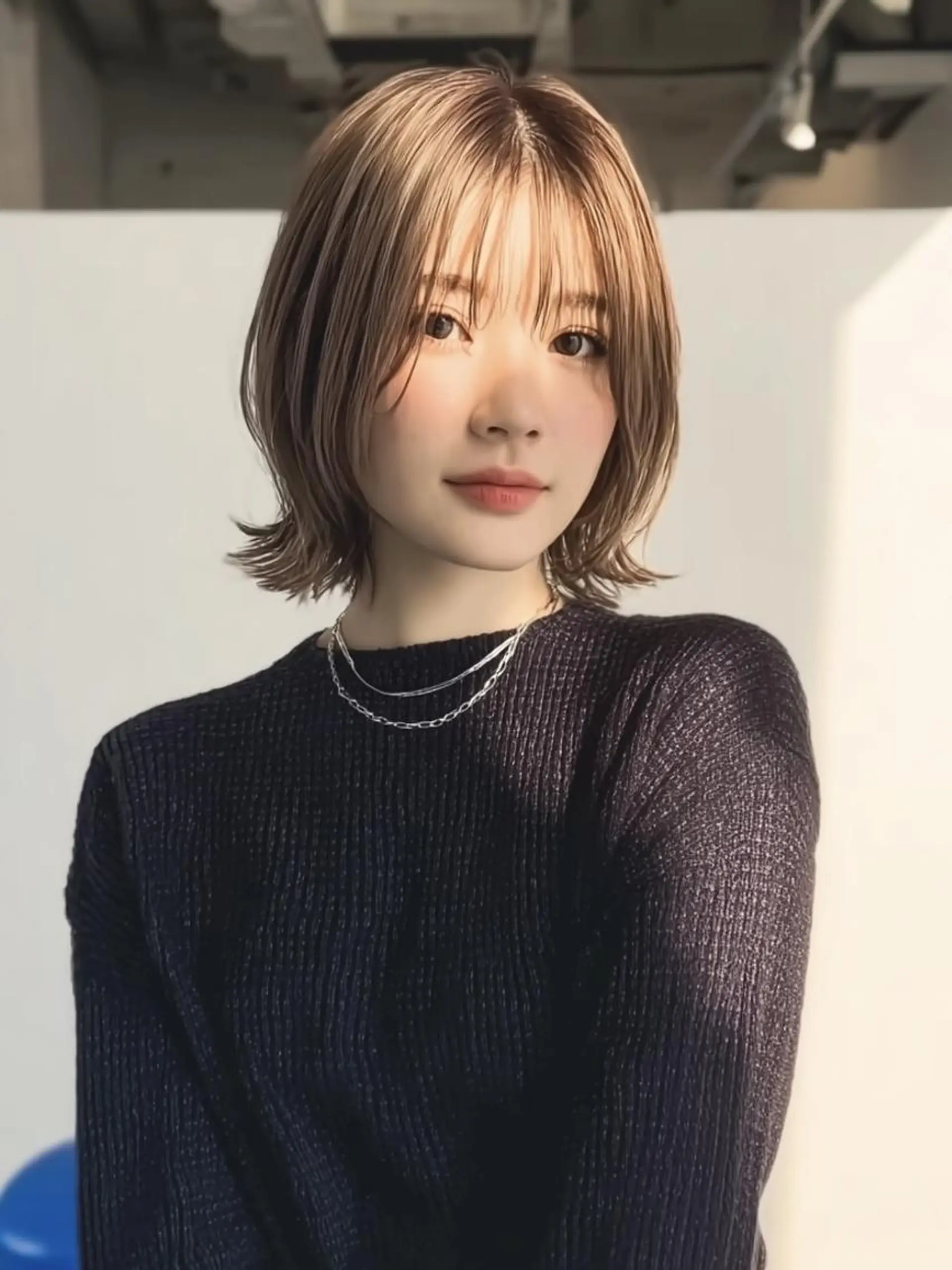ミディアム ヘアカラー ❄️透明感カラー❄️ メンズ✂️TOWAのヘアスタイル