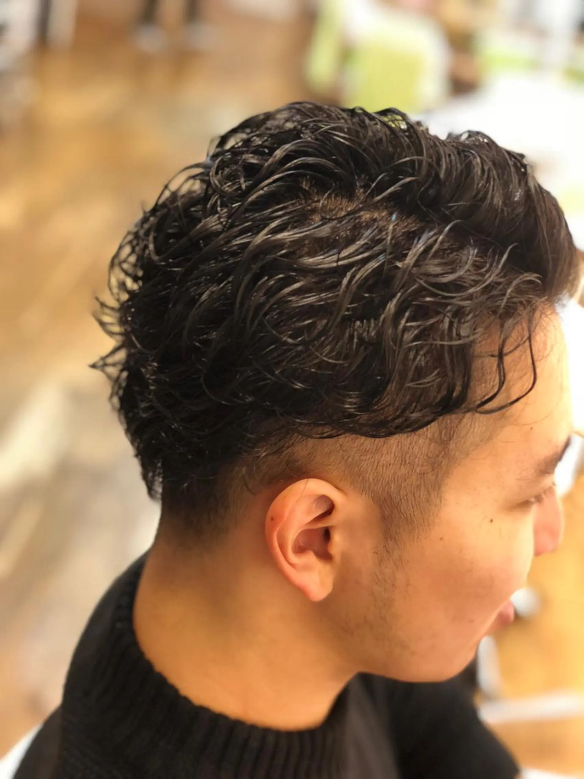 パーマ メンズ カット パーマ ナチュラルスタイル ☘️🌴MITA🌴のヘアスタイル