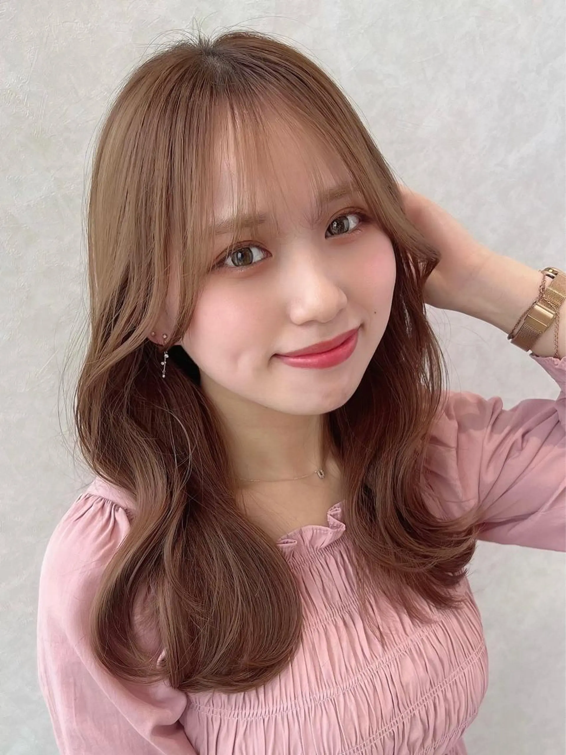 セミロング くびれヘア レイヤーカット シースルーバング サイドバング 🧡くびれヘア/前髪 顔周り🧡久原結衣のヘアスタイル