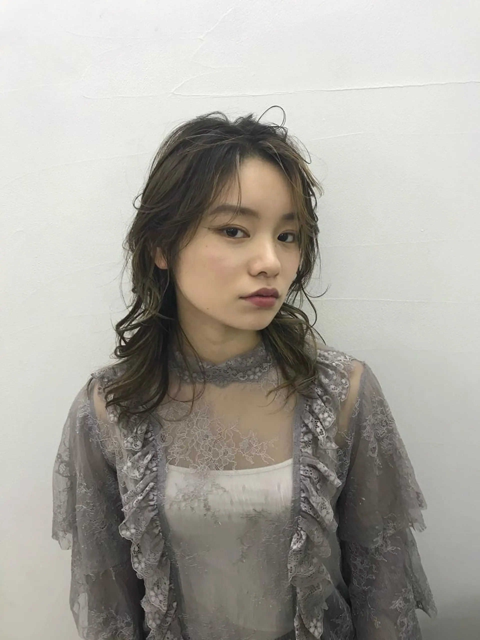 セミロング カラー 髪質改善 moriのヘアスタイル