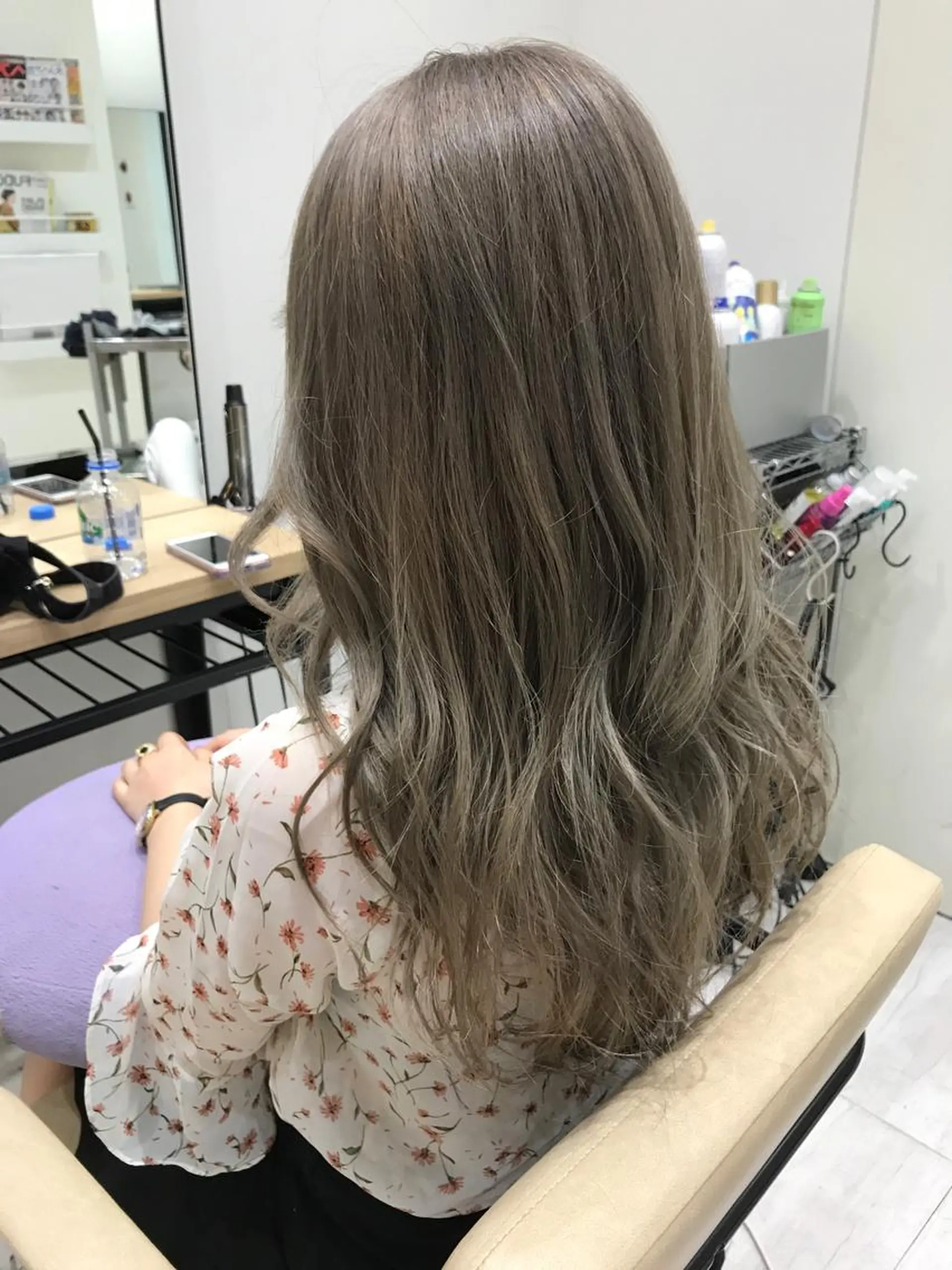 ロング カラー ベージュカラー インナーエクステ渋谷 🦋KAJIのヘアスタイル