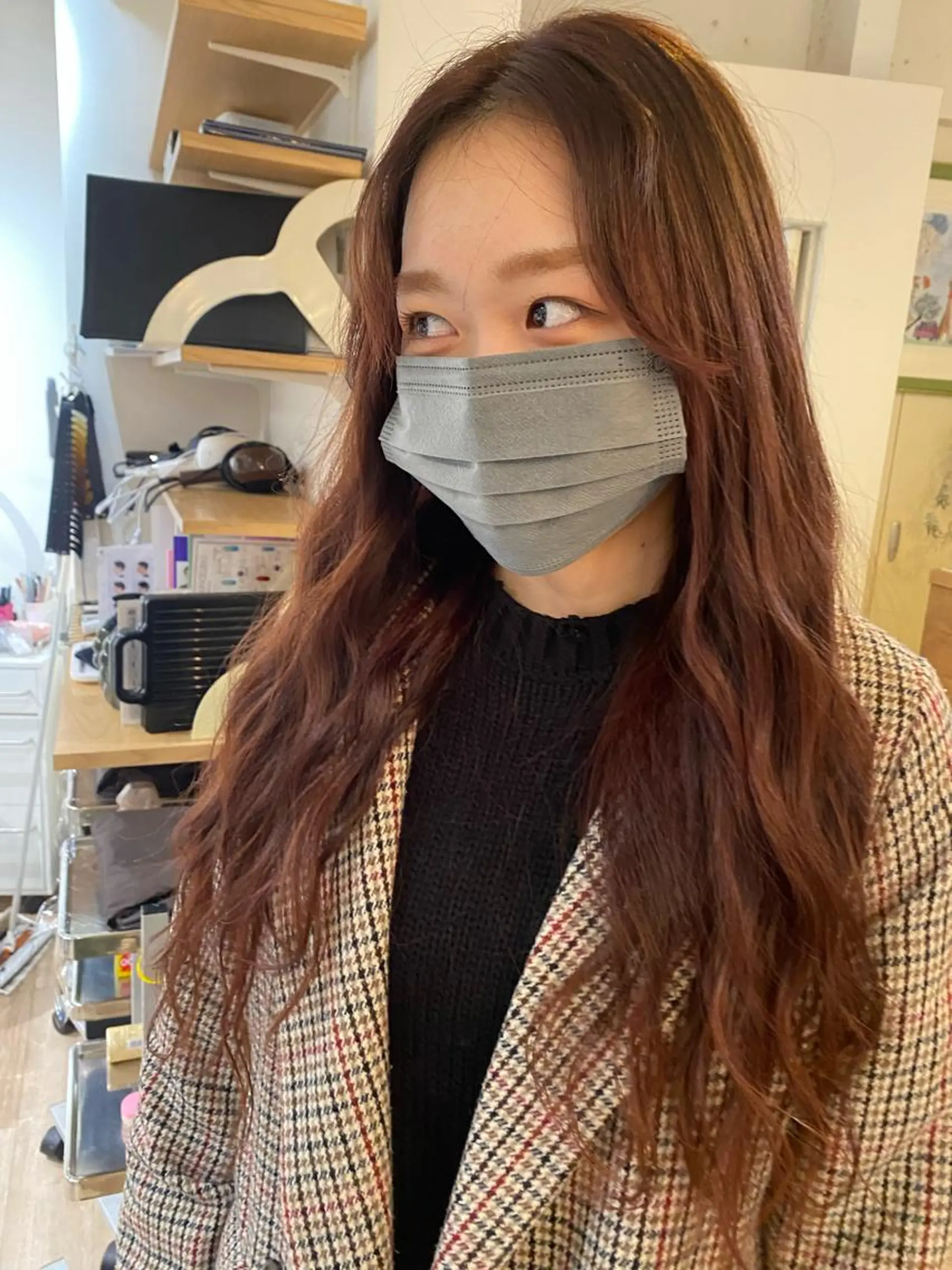 ロング カラー ヘアアレンジ niconail 千歳烏山店所属・niconail 🧣ayu 📍烏山のネイルデザイン