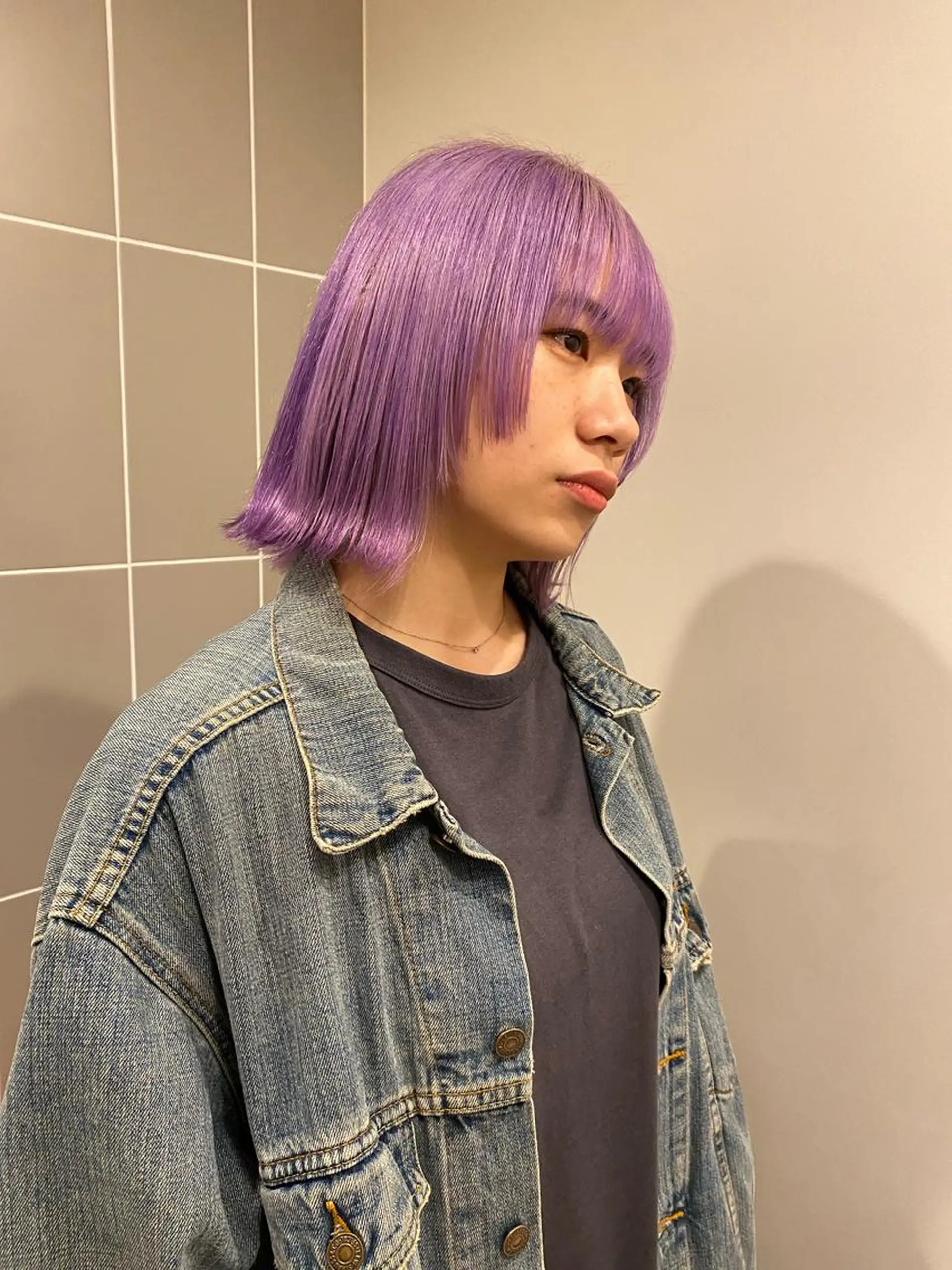 ミディアム カラー メンズパーマ💈藤田 晃志のヘアスタイル