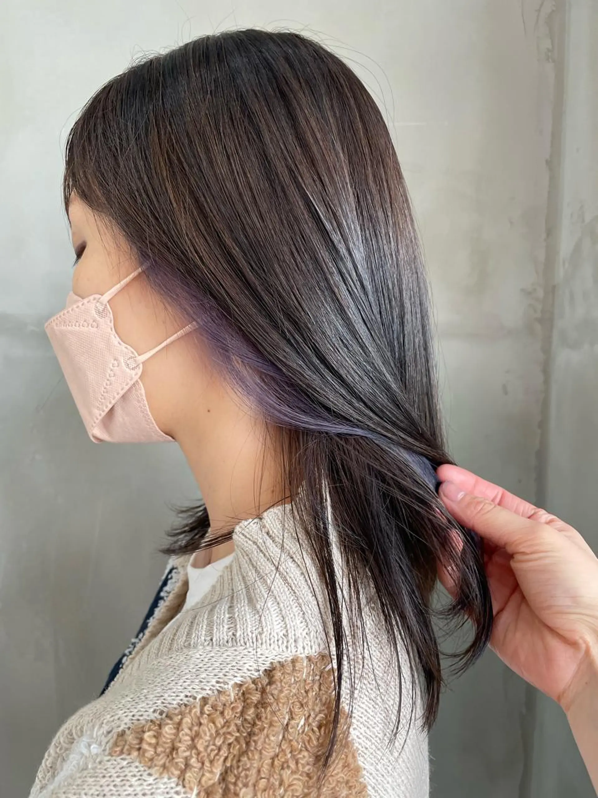 カラー 益 佑夏のヘアスタイル