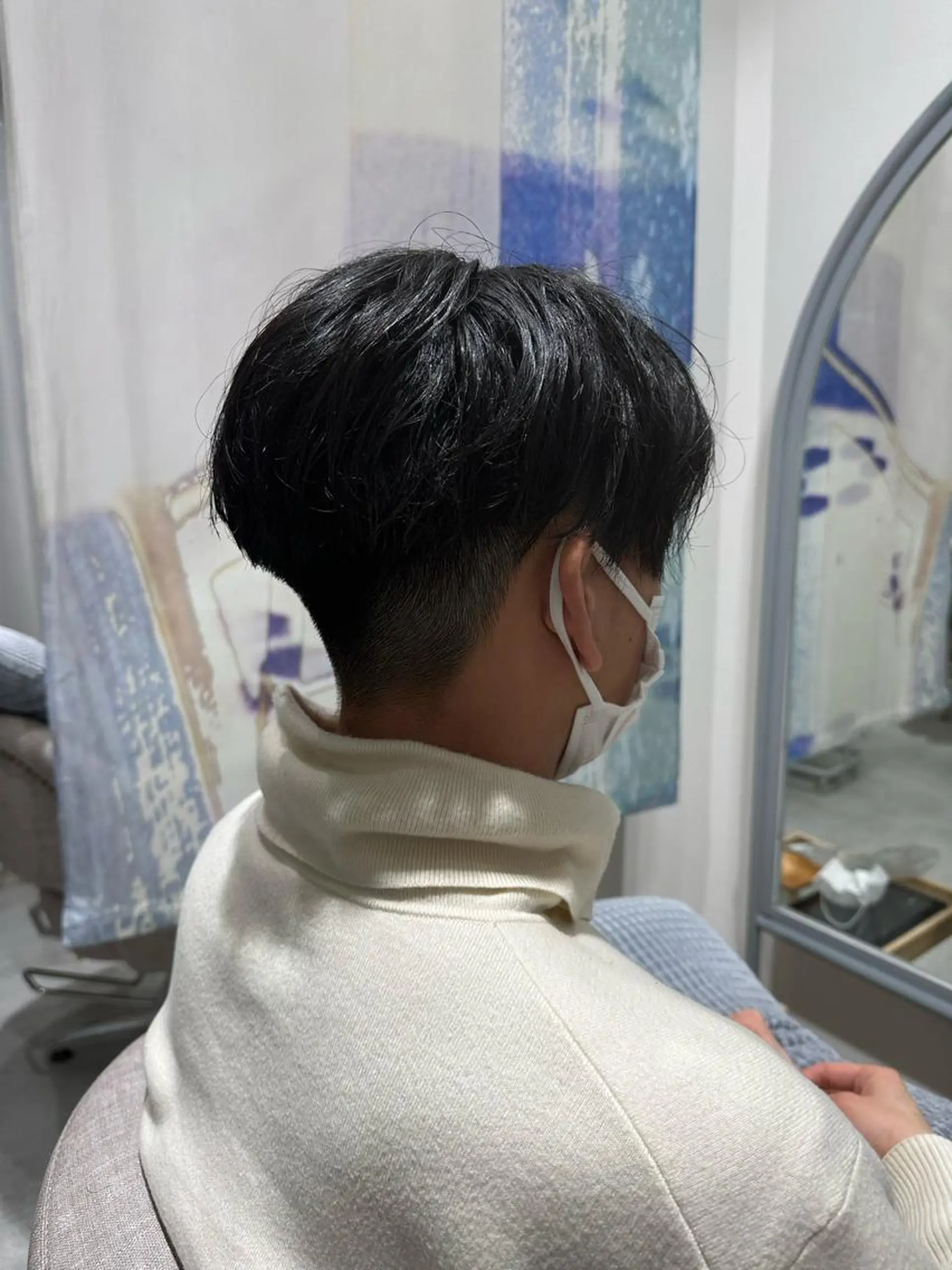 メンズ センターパート フェードカット カット ヘッドスパ 💎メンズパーマ特化 🥇メンズのプロのヘアスタイル