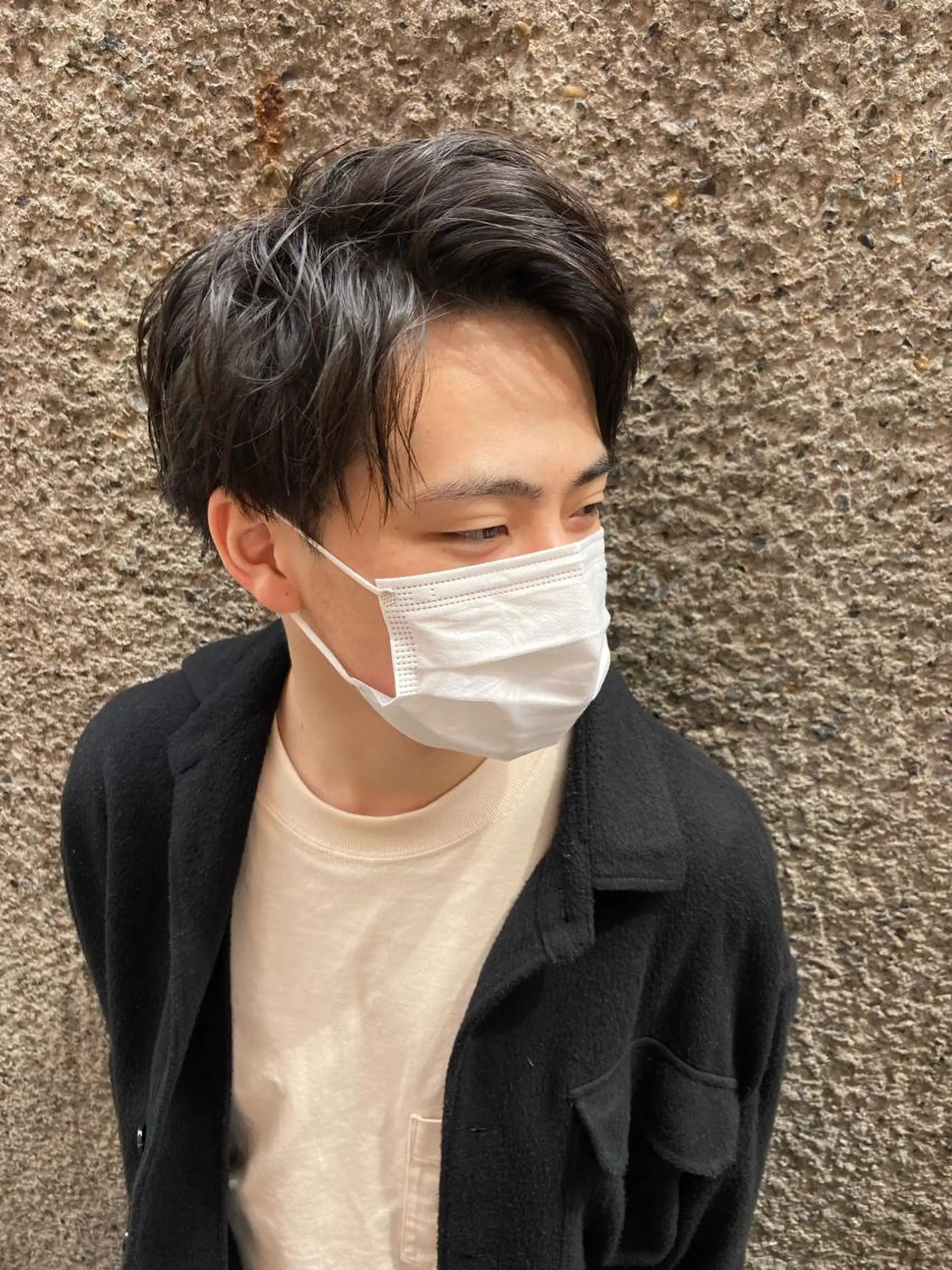 ショート カラー パーマ ヘアアレンジ メンズ アップバング カット ちこ .のヘアスタイル