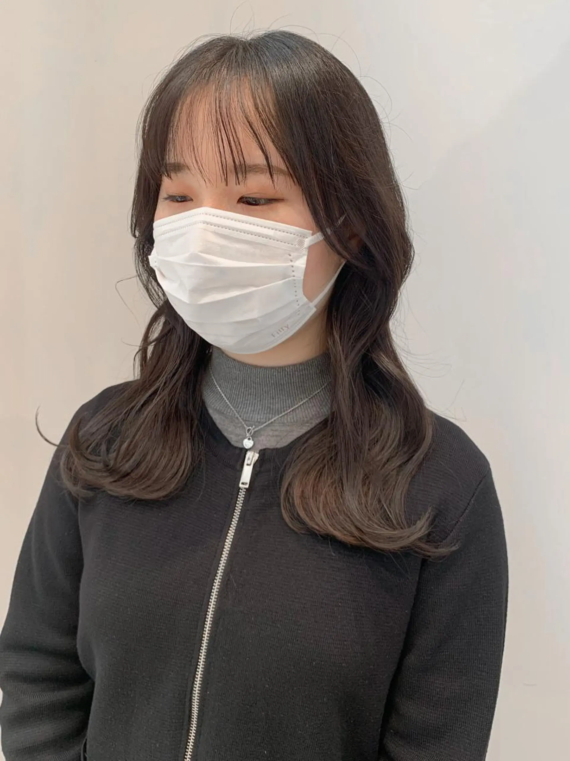 ミディアム カラー ヘアアレンジ カット ヘアカラー トリートメント yuka .のヘアスタイル