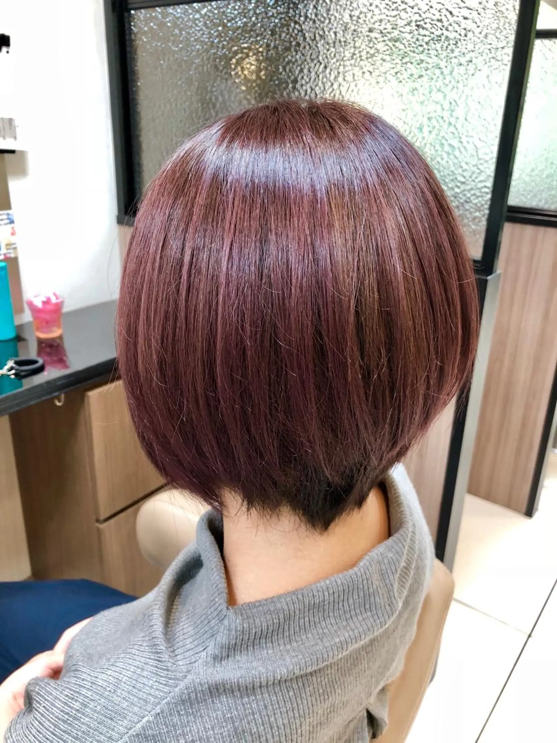 ショート カラー イルミナカラー バイオレットカラー 船戸 靖子のヘアスタイル