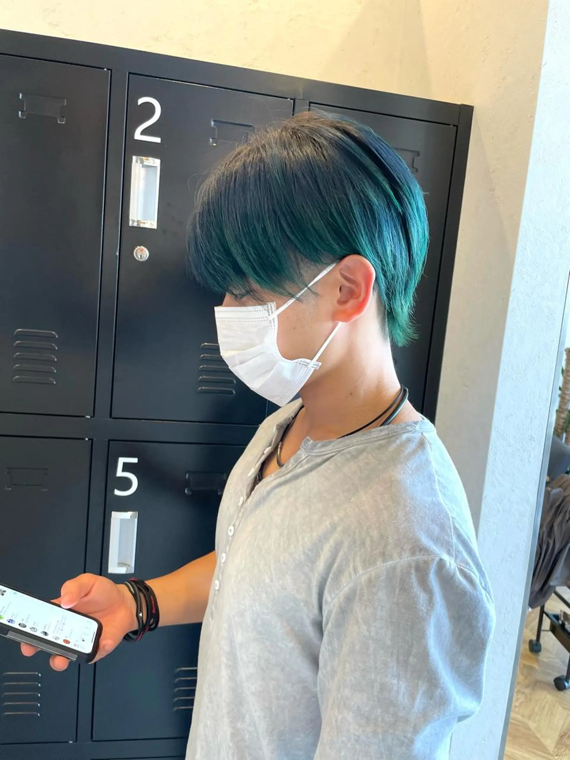 ショート カラー メンズ 田中   麗彩也のヘアスタイル