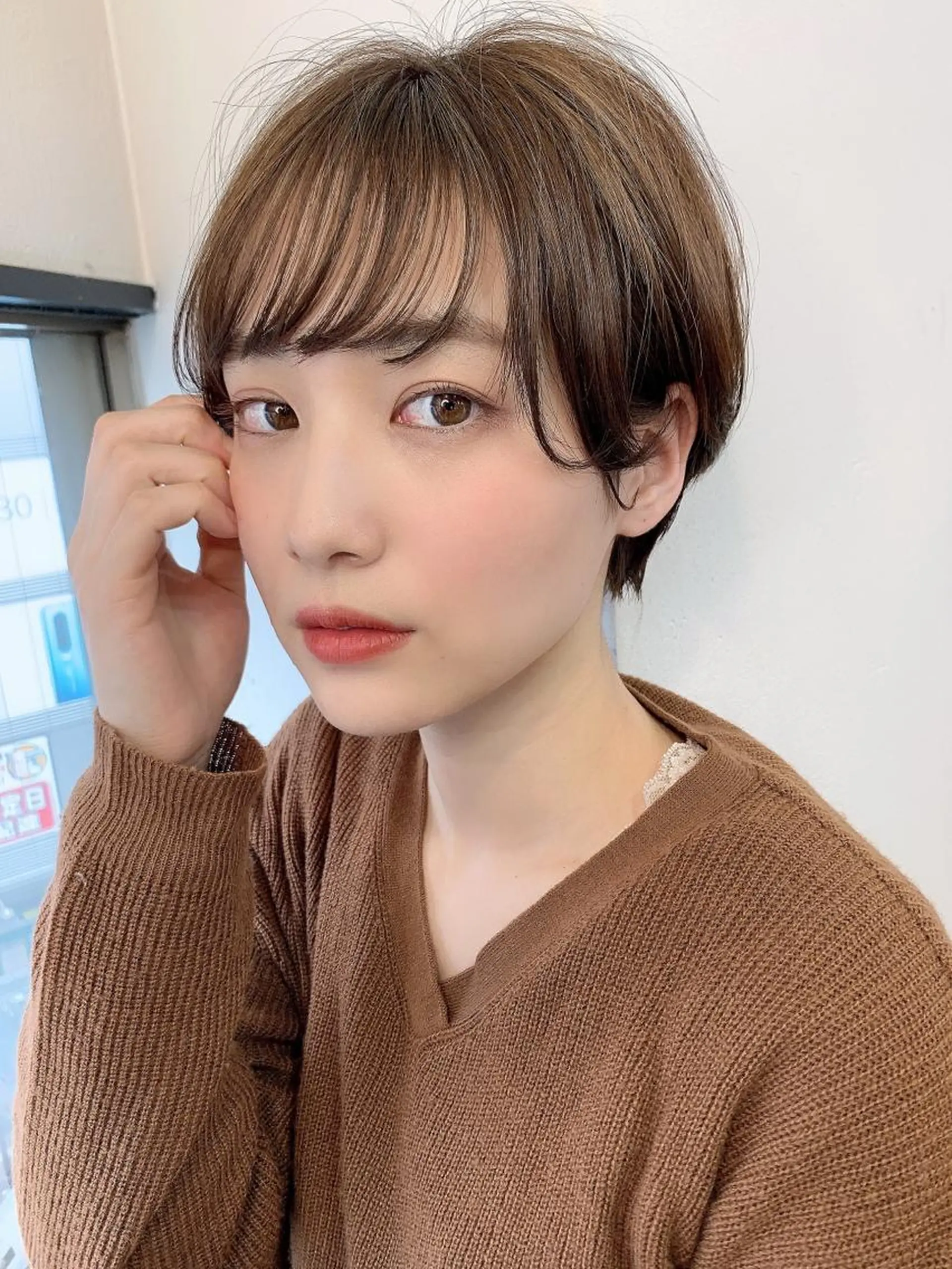 ショート 縮毛矯正/ショート/ レイヤー/畑中正敏のヘアスタイル