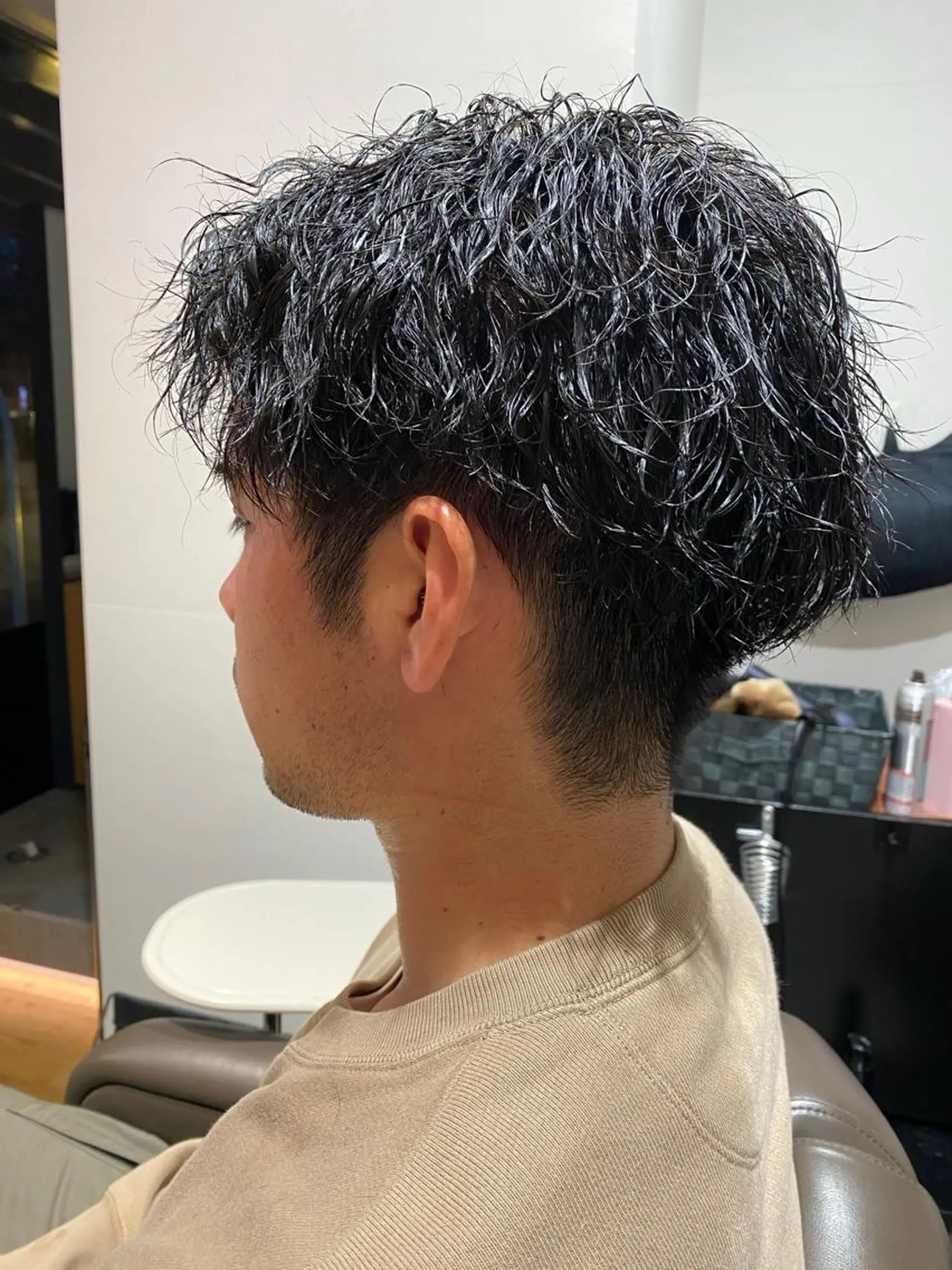 ショート メンズ メンズパーマ 似合わせスタイル 山本風太のヘアスタイル