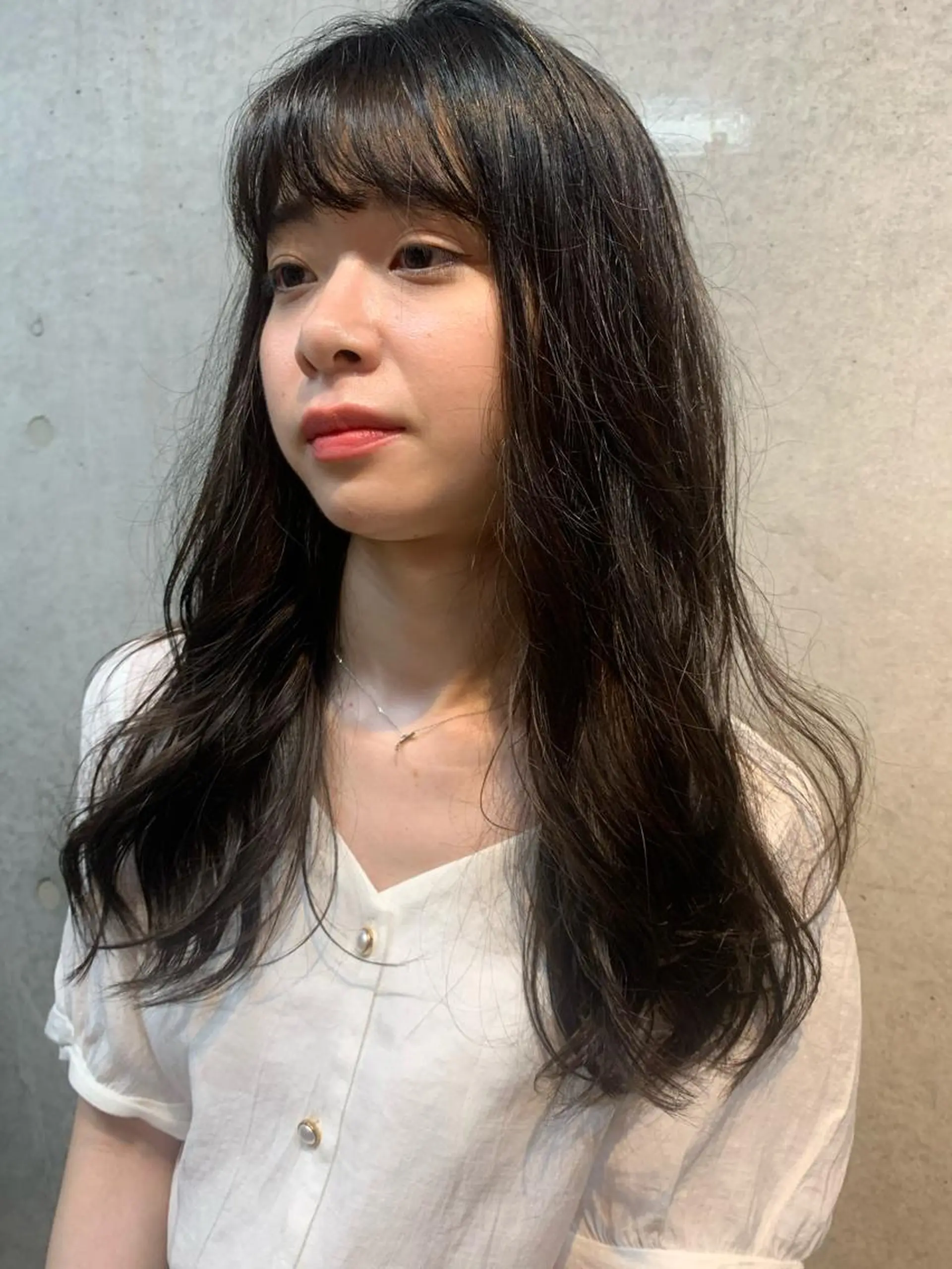 ロング パーマ Aust hair Stella新宿所属・Yuki☺︎パーマ レイヤーカットのヘアスタイル