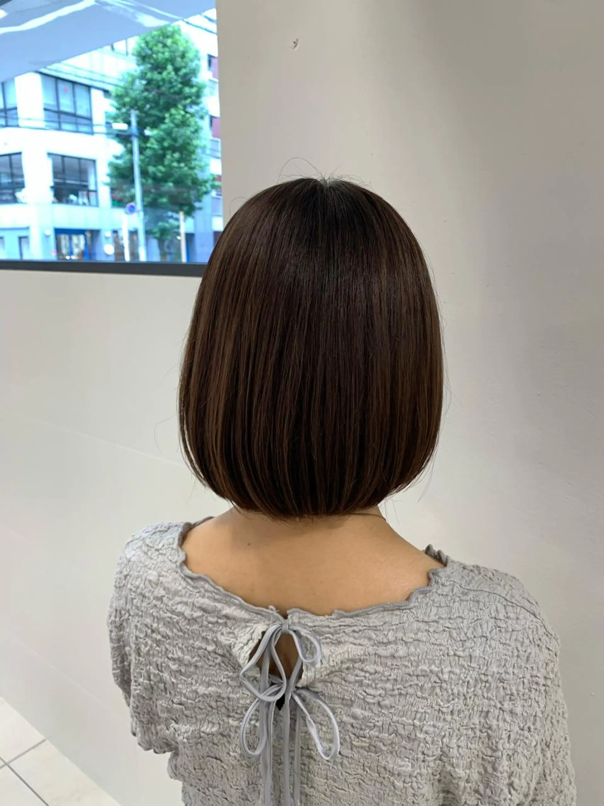 ミディアム カット ヘアカラー トリートメント 山下恋佳/矢場町/ ブリーチ/ショートのヘアスタイル