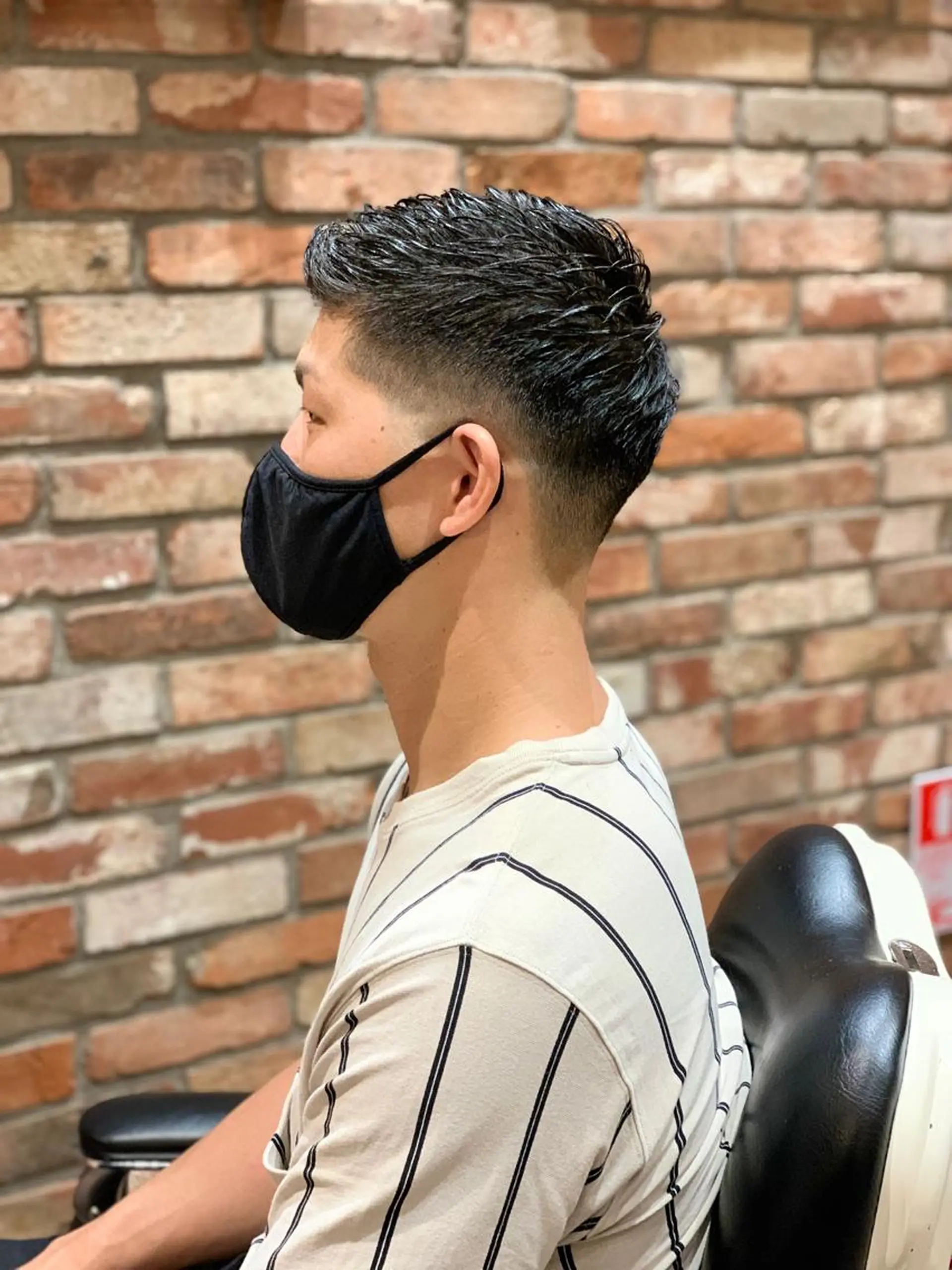 ショート パーマ HIROGINZAプレミアムバーバー赤坂店所属・田中 千恩のヘアスタイル