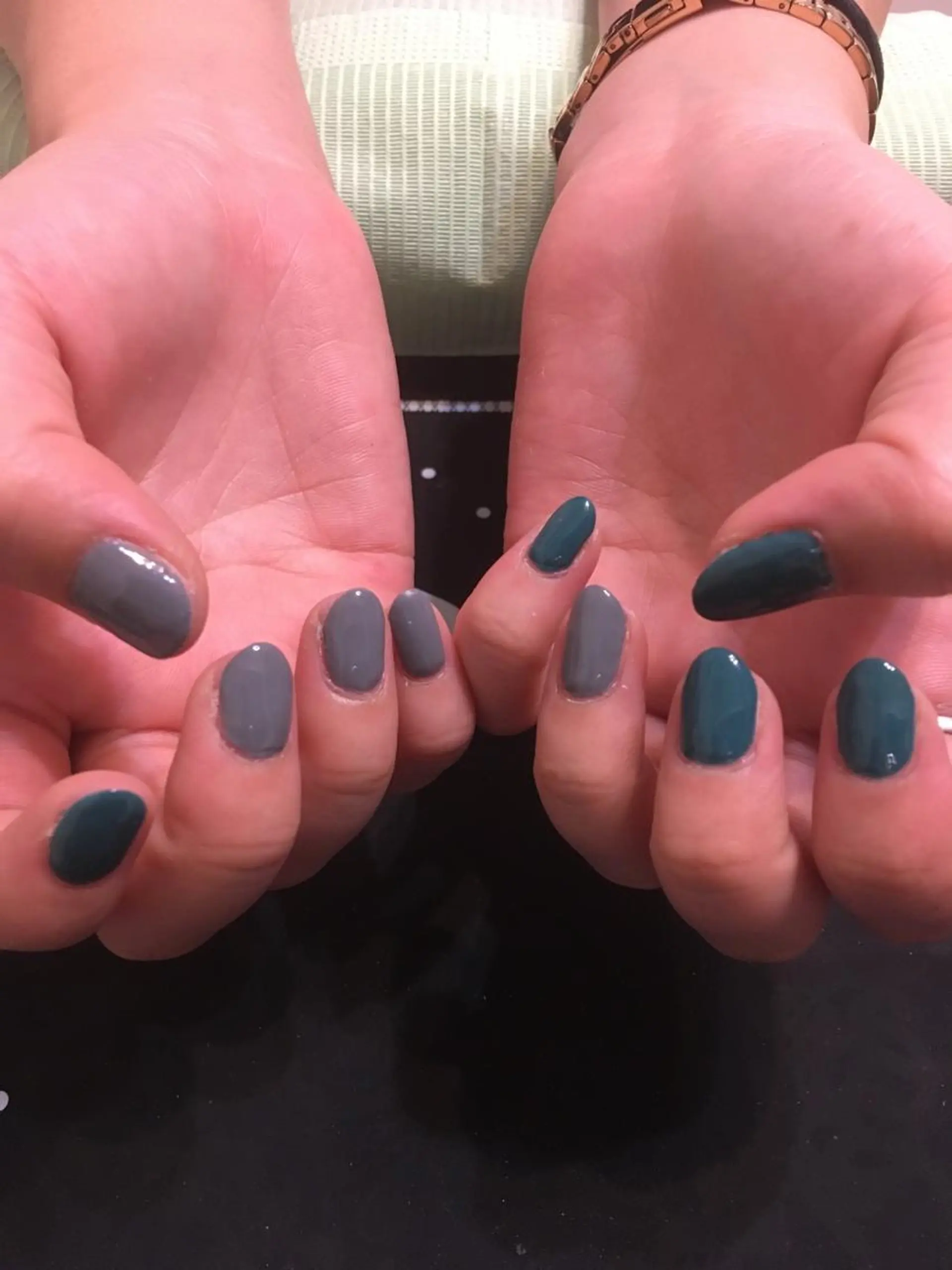 ネイル グリーン ハンドネイル 🌈KANÅKO 🌈のネイルデザイン