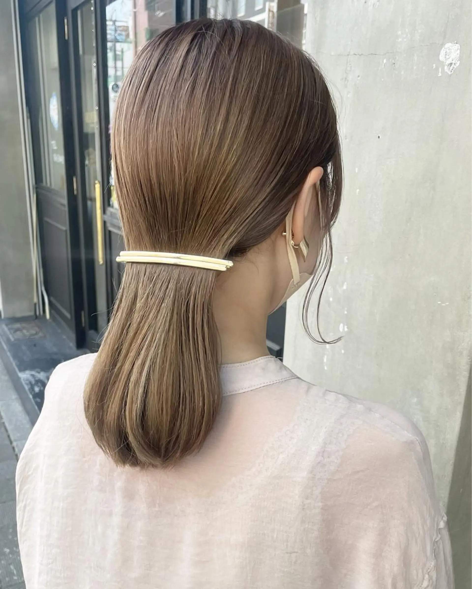 ミディアム カラー ヘアアレンジ ベージュカラー カット ヘアカラー ⌇ROMEO京橋店⌇ 鎌谷明星🪷のヘアスタイル