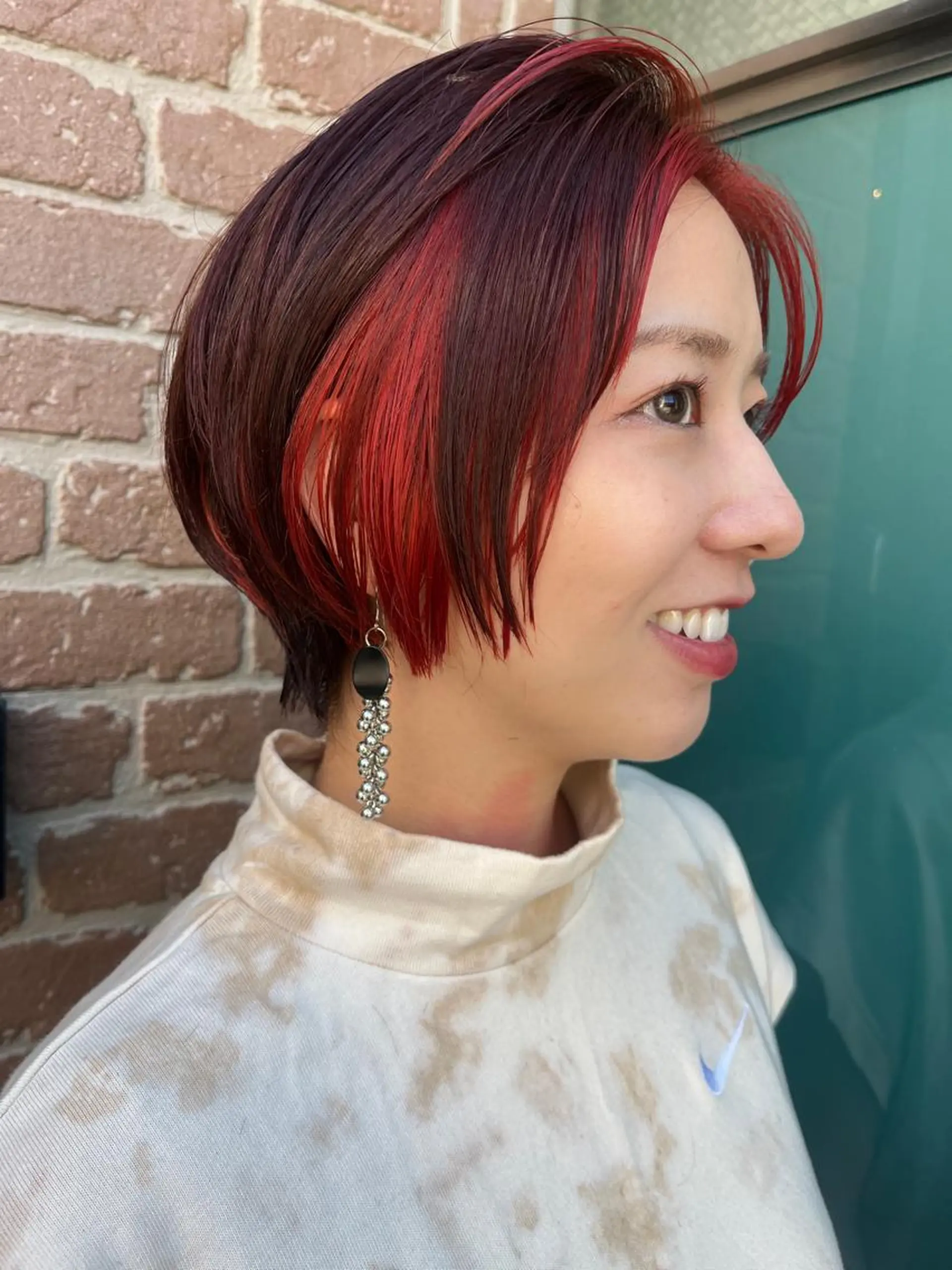 ショート カラー パーマ ヘアアレンジ メンズ キッズ ネイル マツエク・マツパ アイブロウ メンズブリーチ メンズハイライト メンズインナーカラー メンズ韓国風 ブリーチ カット ヘアカラー ヘアセット 久木原 ゆりのヘアスタイル