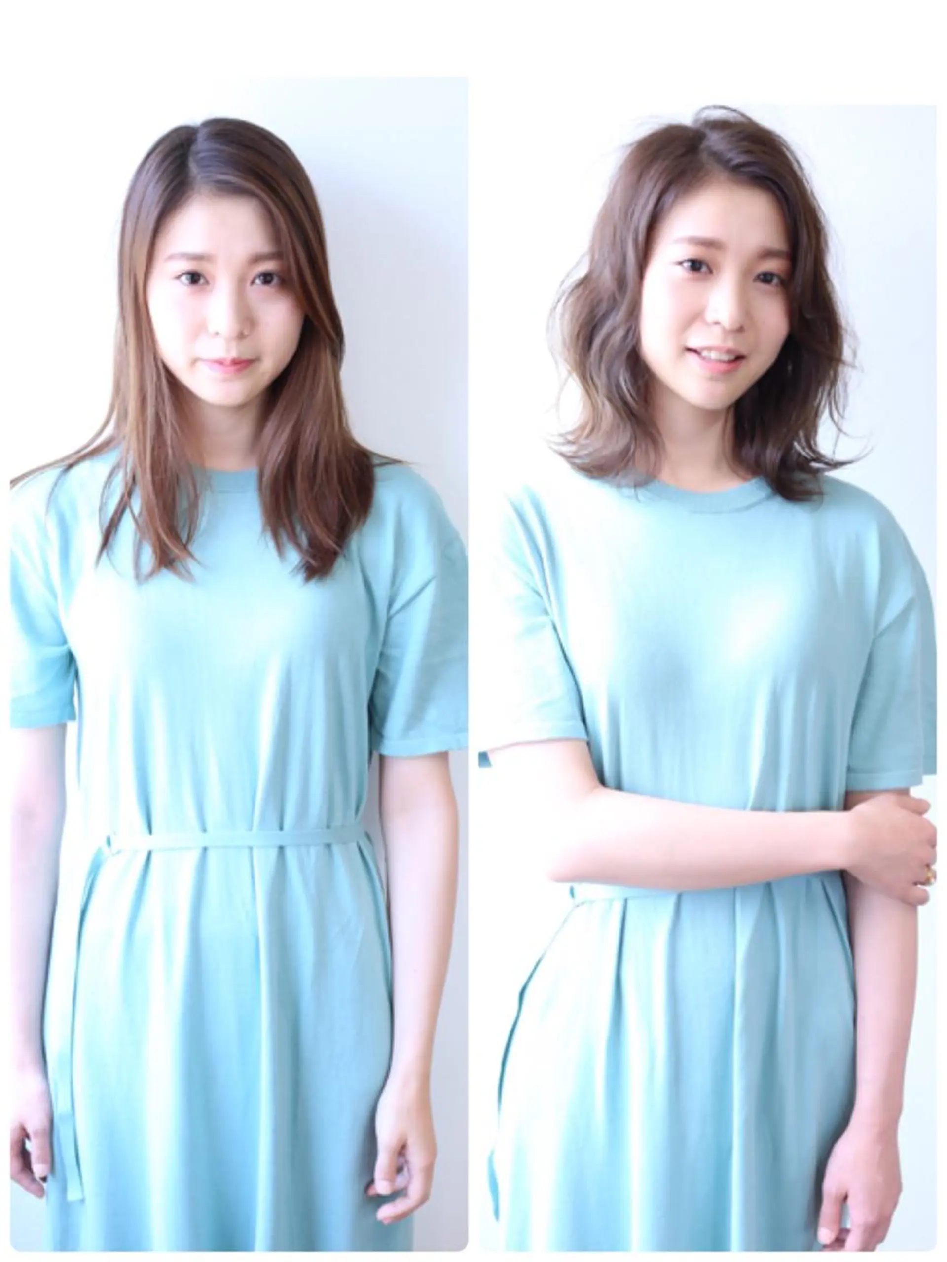 ミディアム カラー ベージュカラー 松本 俊樹のヘアスタイル