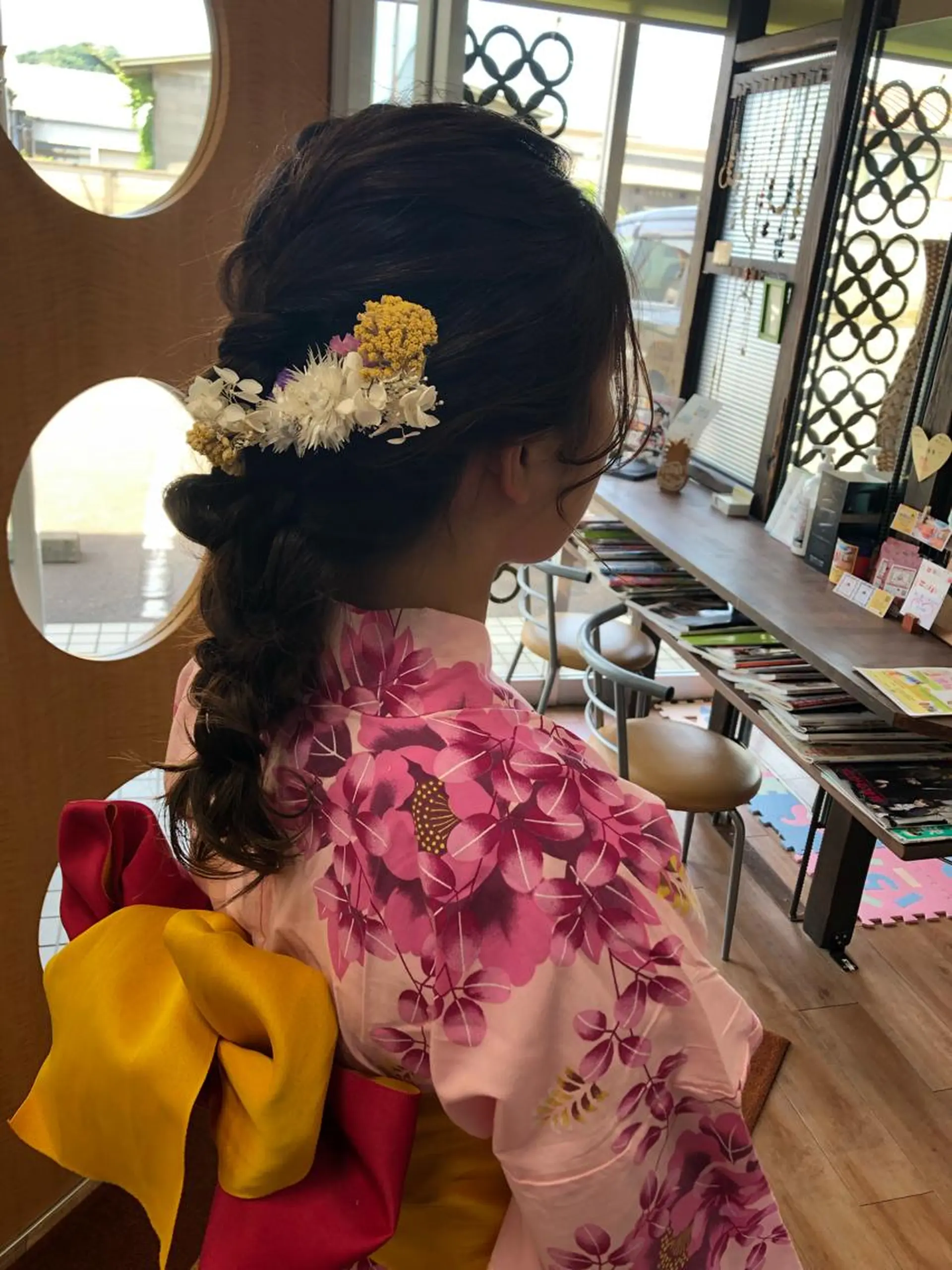 ヘアアレンジ 浴衣 hair salon　BOTANICAL所属・岩尾 志保のヘアスタイル